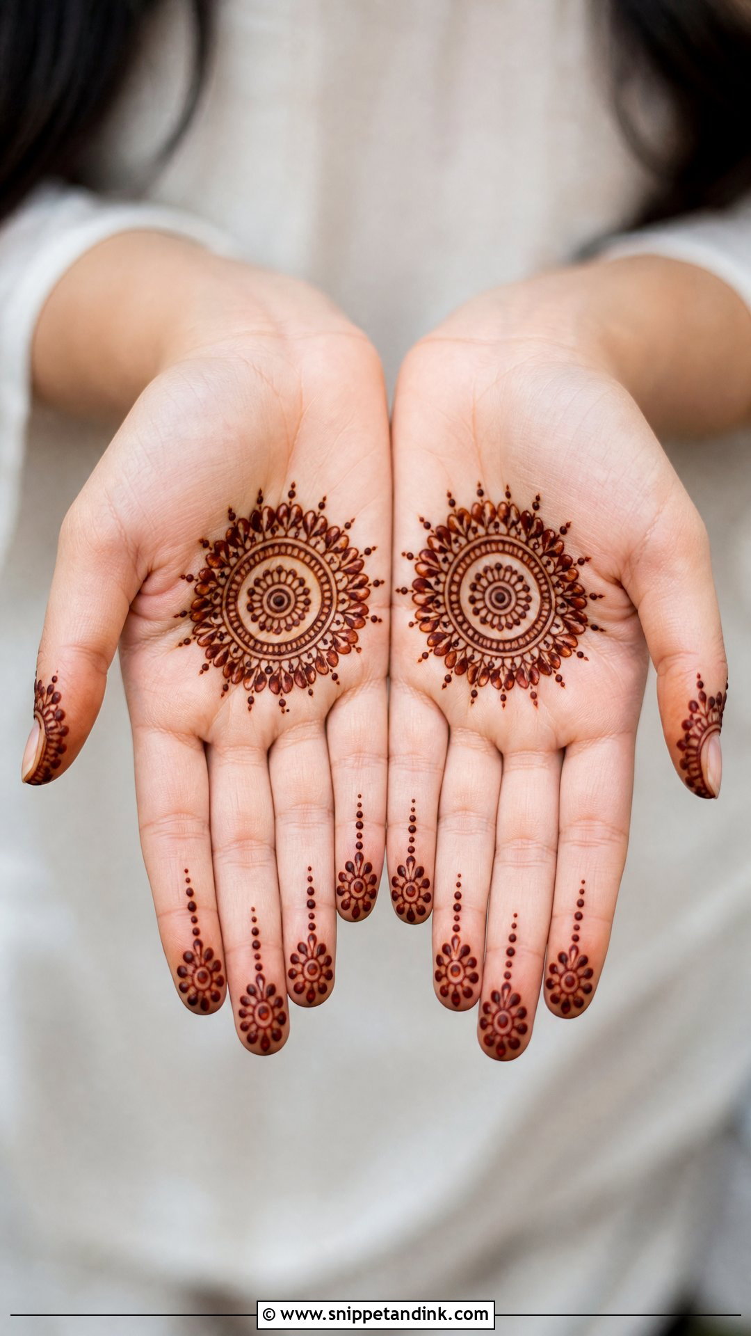 Mini Mandala Mehndi Design - Snippet and Ink - 30 Mini Mehndi Designs