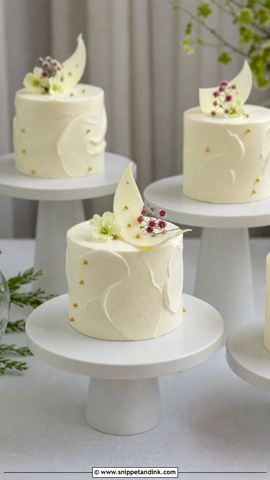 Mini Modern Wedding Cakes - Snippet and Ink - 20 Mini Wedding Cakes