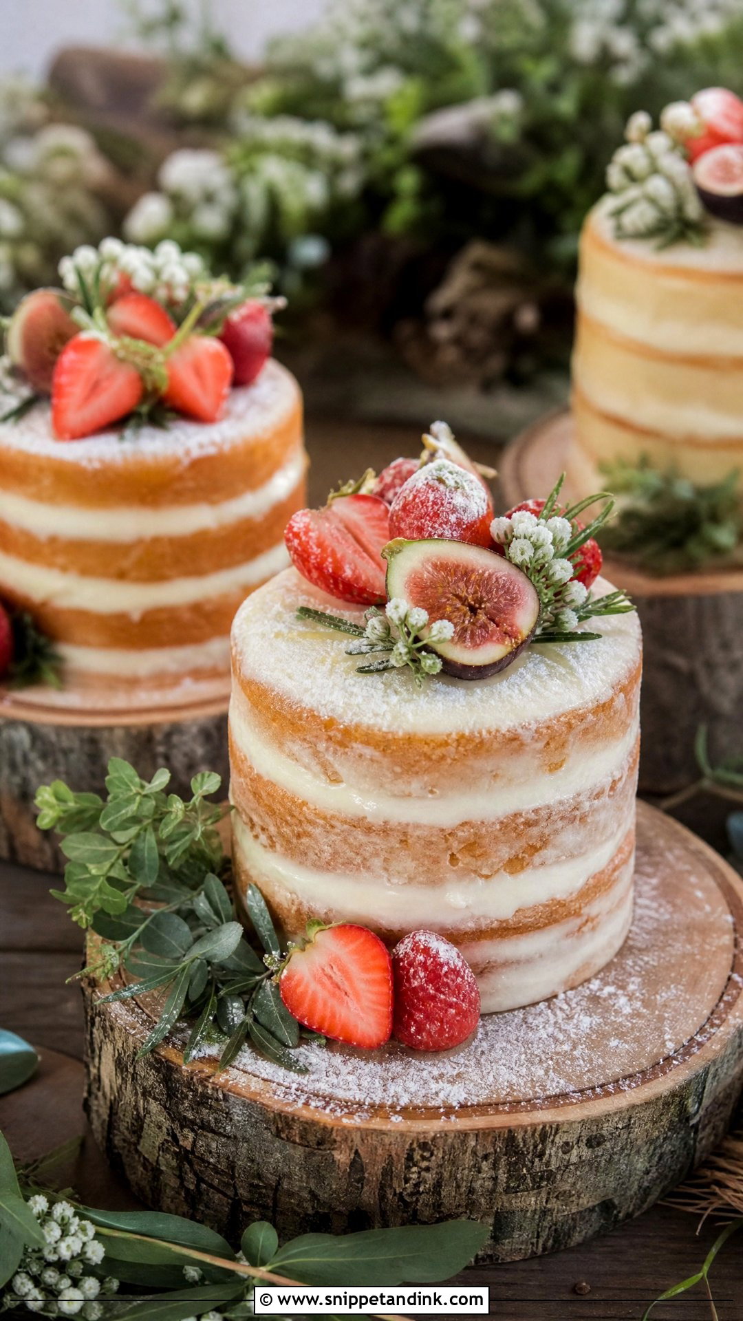 Mini Naked Wedding Cakes - Snippet and Ink - 20 Mini Wedding Cakes