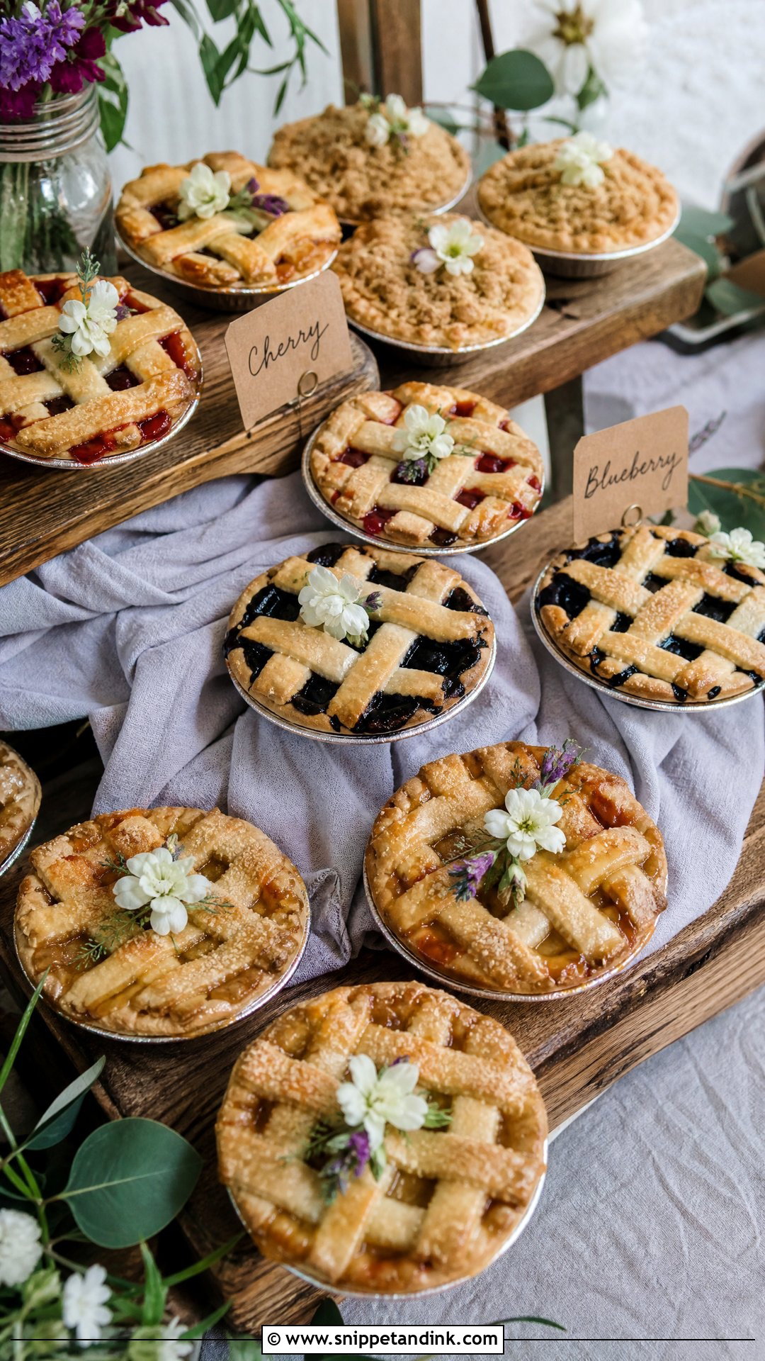 Mini Pies - Snippet and Ink - 20 Wedding Dessert Ideas