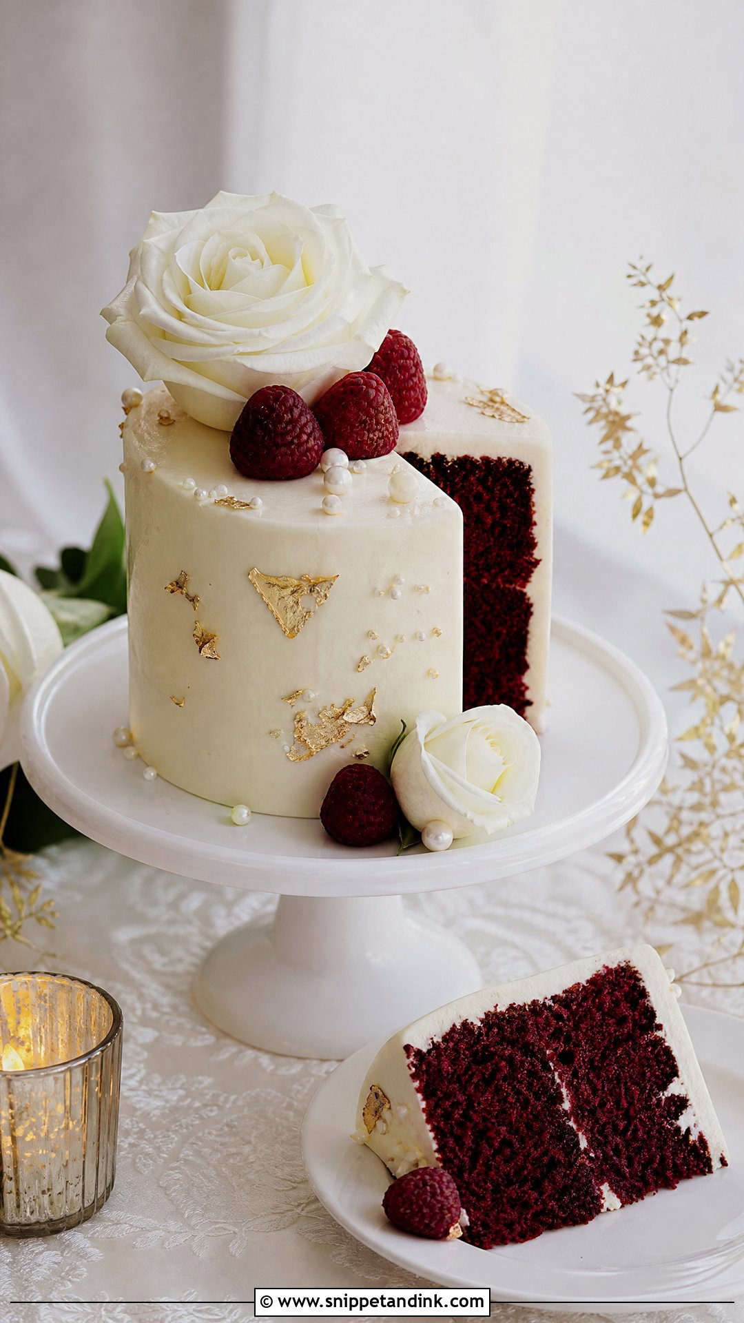 Mini Red Velvet Wedding Cake - Snippet and Ink - 20 Red Velvet Wedding Cake Ideas