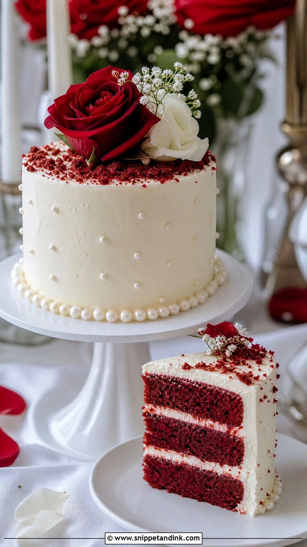 Mini Red Velvet Wedding Cake - Snippet and Ink - 20 Mini Wedding Cake Ideas