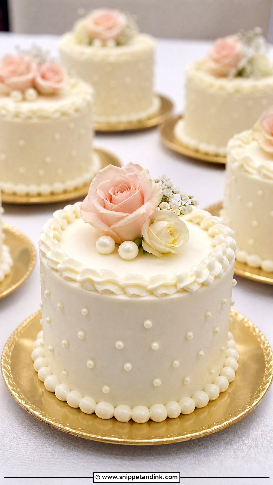 Mini Round Wedding Cakes - Snippet and Ink - 20 Mini Wedding Cakes
