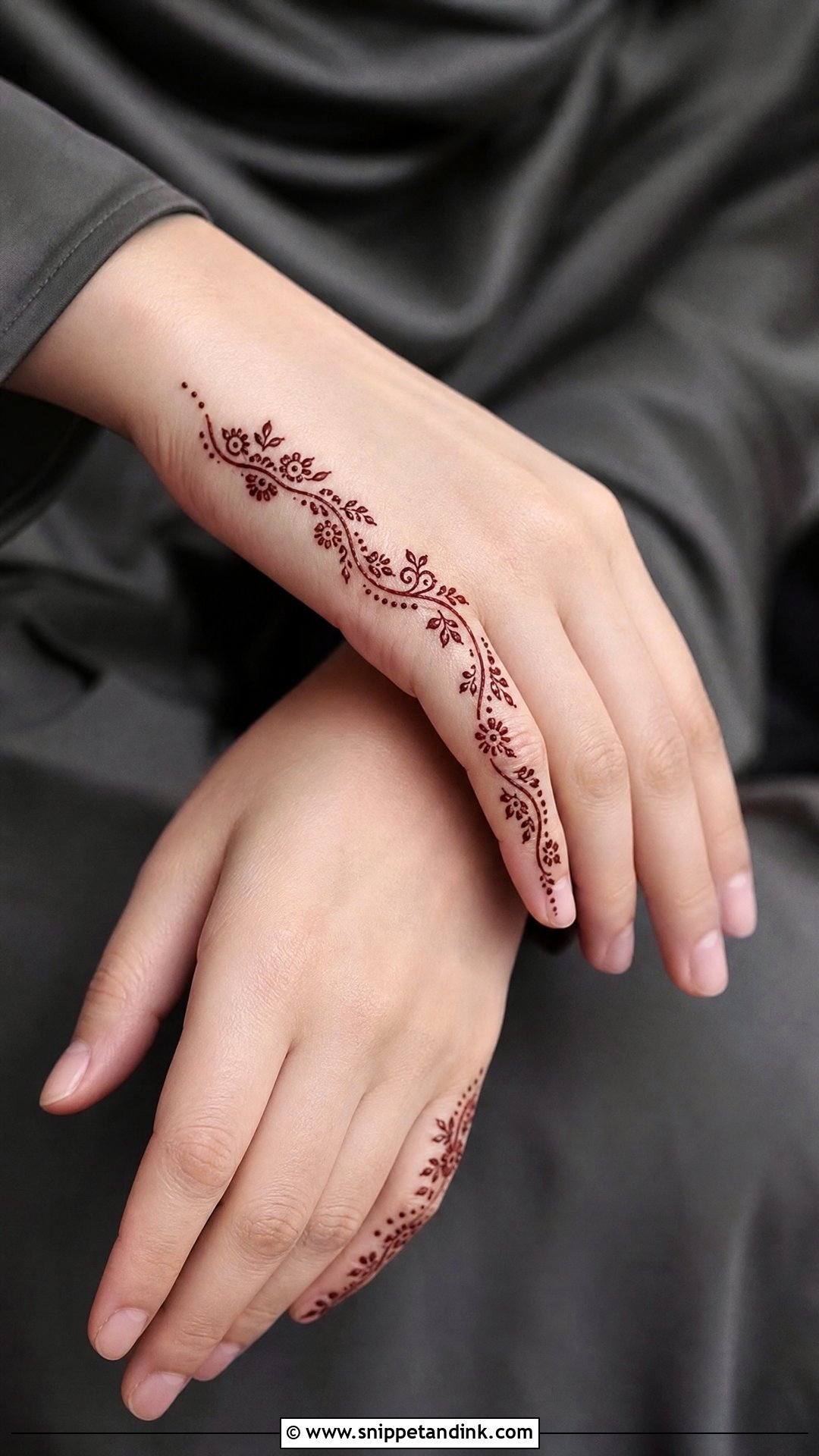 Mini Side Hand Mehndi Design - Snippet and Ink - 30 Mini Mehndi Designs
