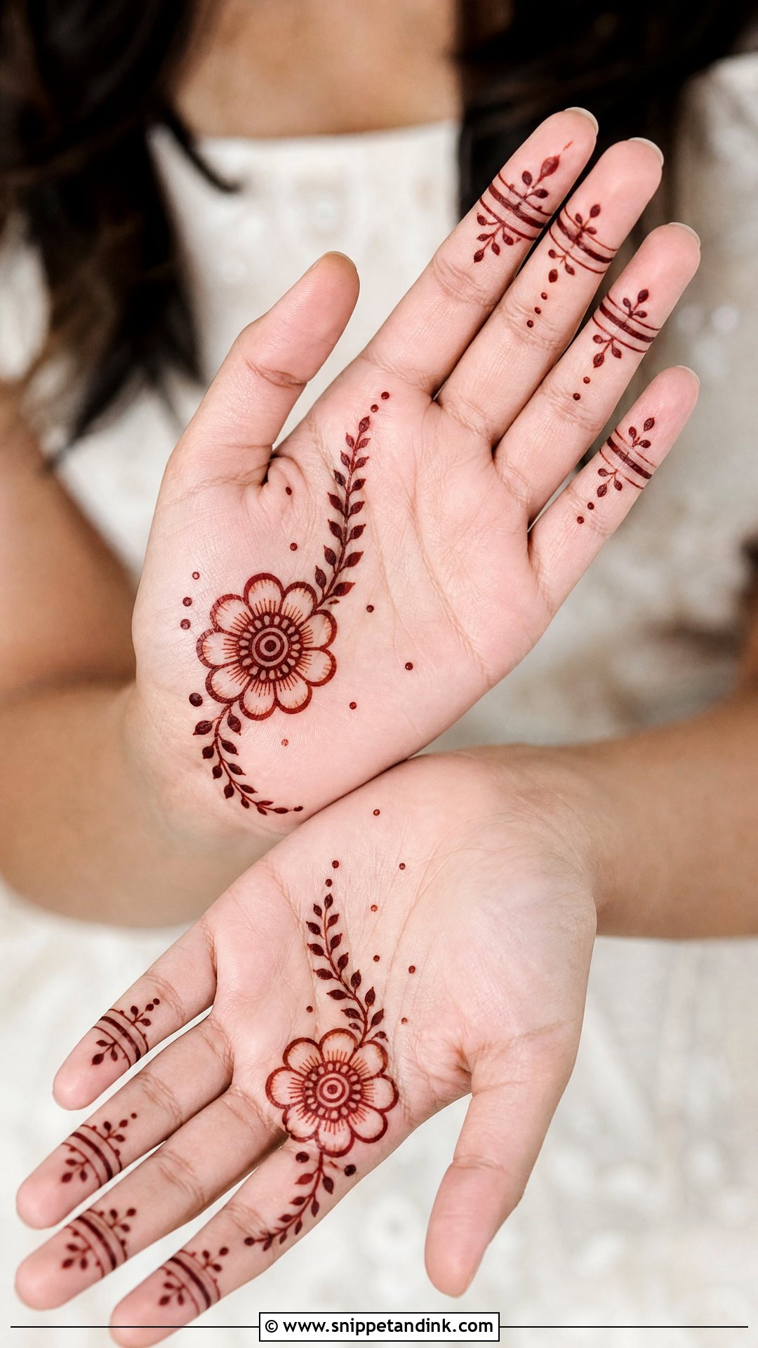 Mini Simple Mehndi Design - Snippet and Ink - 30 Mini Mehndi Designs
