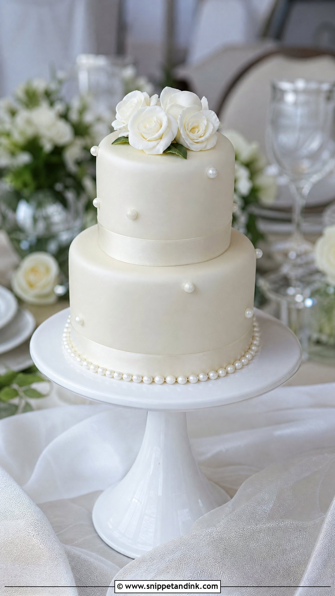 Mini Two Tier Wedding Cake - Snippet and Ink - 20 Mini Wedding Cake Ideas