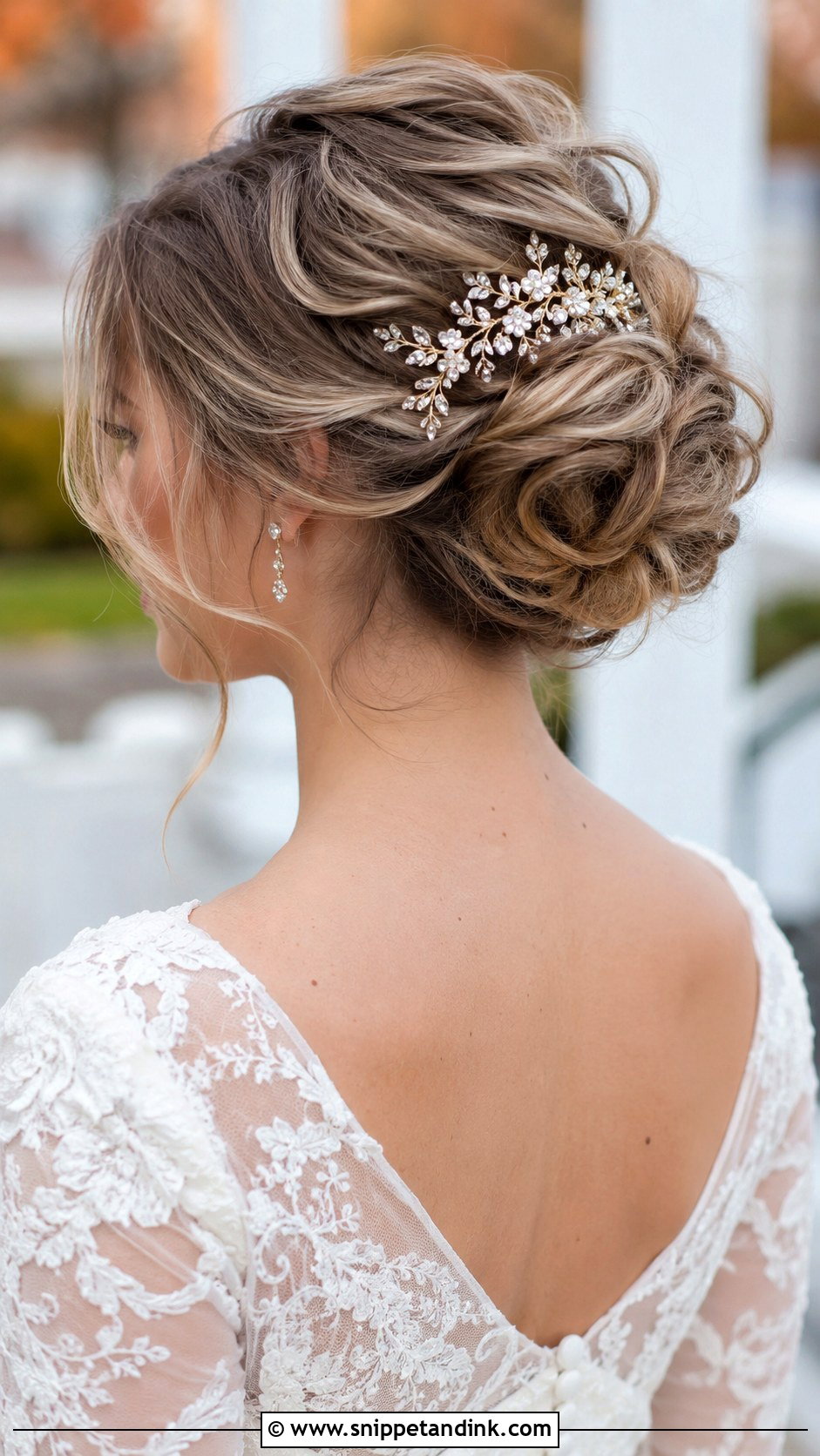 Mini Updo for a Bob - Snippet and Ink - 25 Short Hair for Wedding Ideas