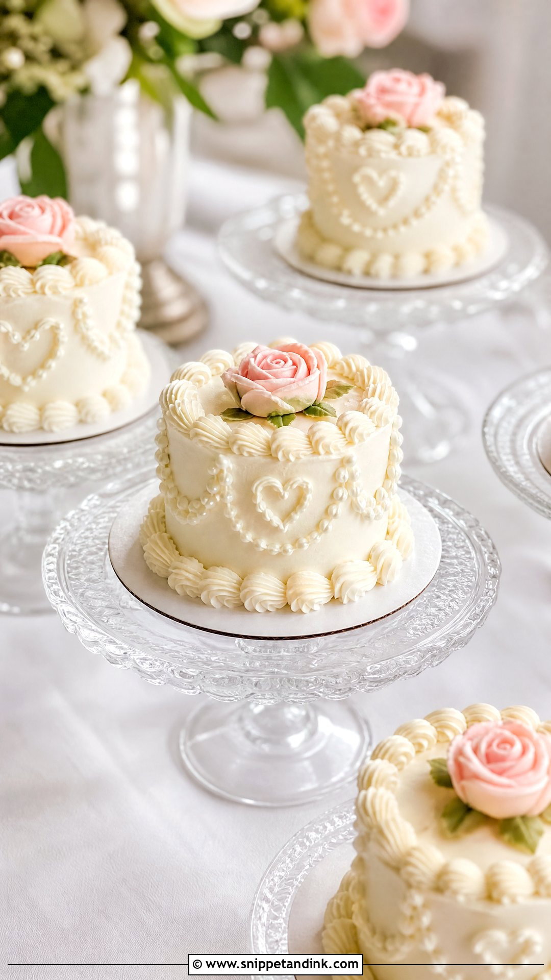 Mini Vintage Wedding Cakes - Snippet and Ink - 20 Mini Wedding Cakes