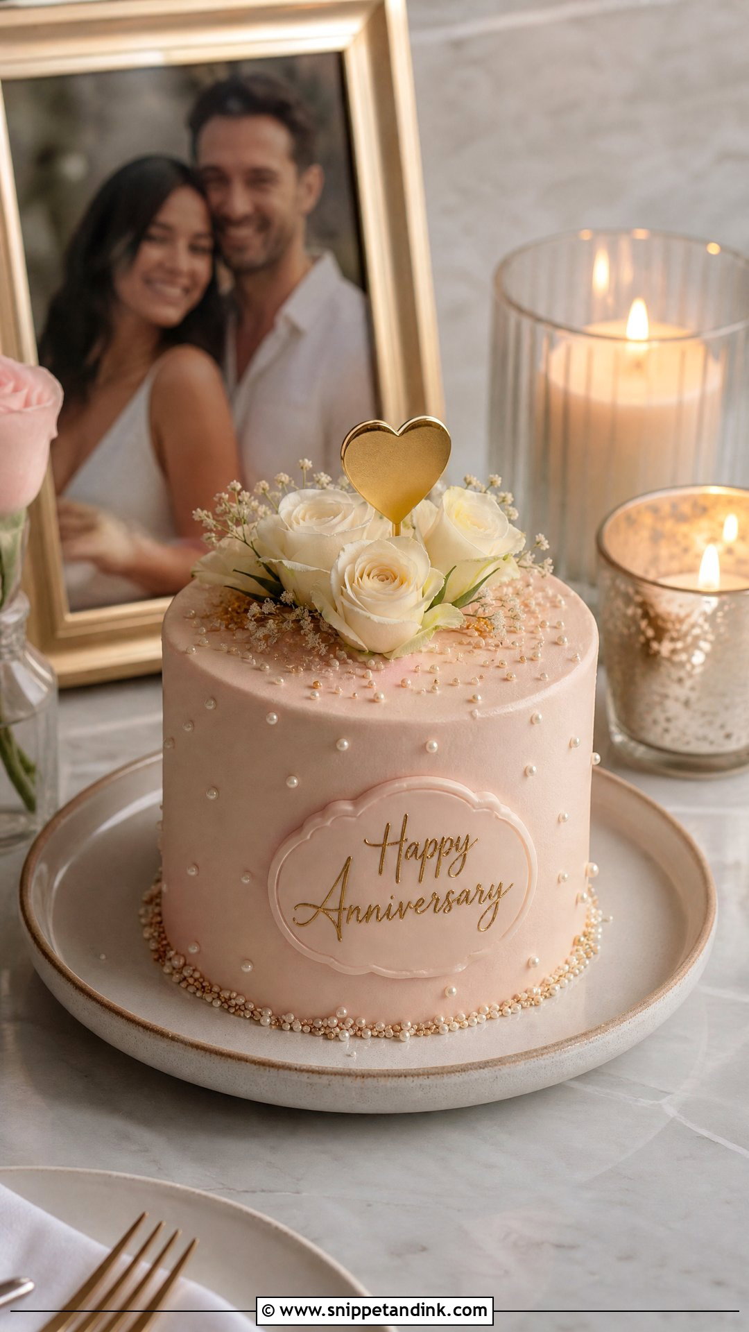 Mini Wedding Anniversary Cake - Snippet and Ink - 35 Wedding Anniversary Cake Ideas