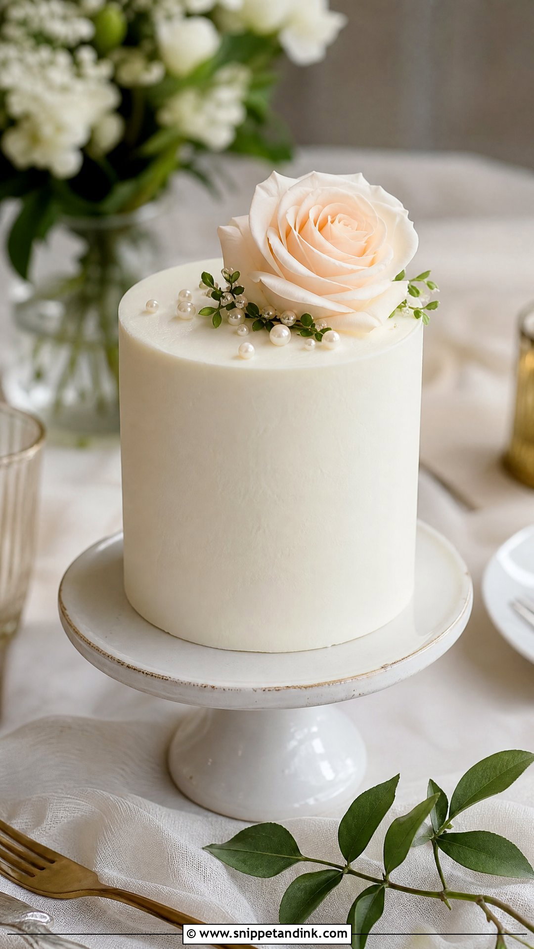Mini Wedding Cake - Snippet and Ink - 20 Minimal Wedding Cake Ideas