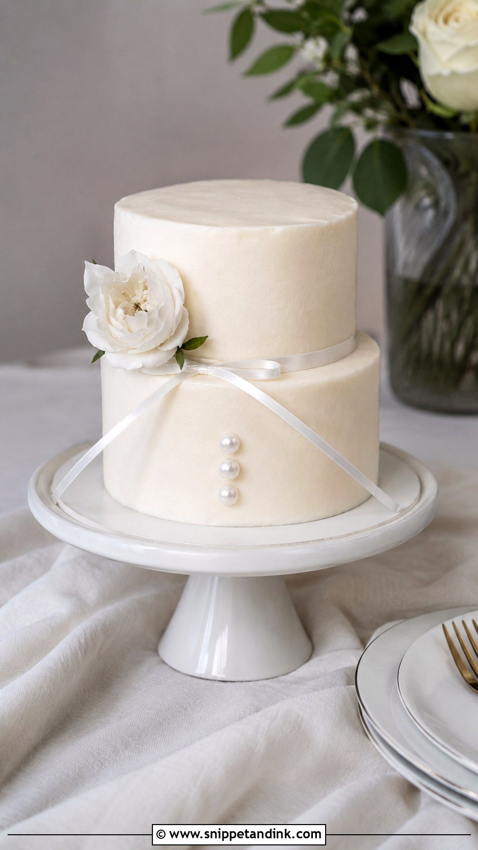 Mini Wedding Cake - Snippet and Ink - 20 Minimalist Wedding Cake Designs