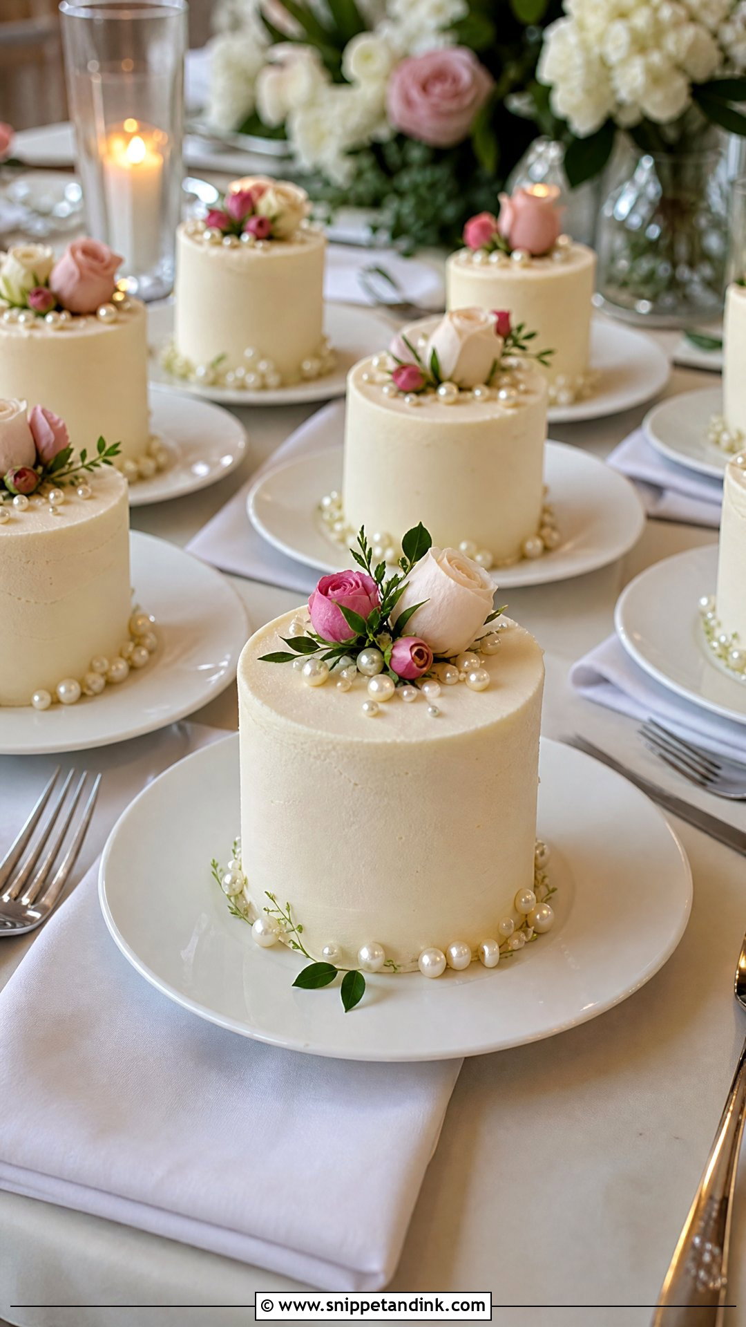 Mini Wedding Cake - Snippet and Ink - 20 Simple Wedding Cake Designs