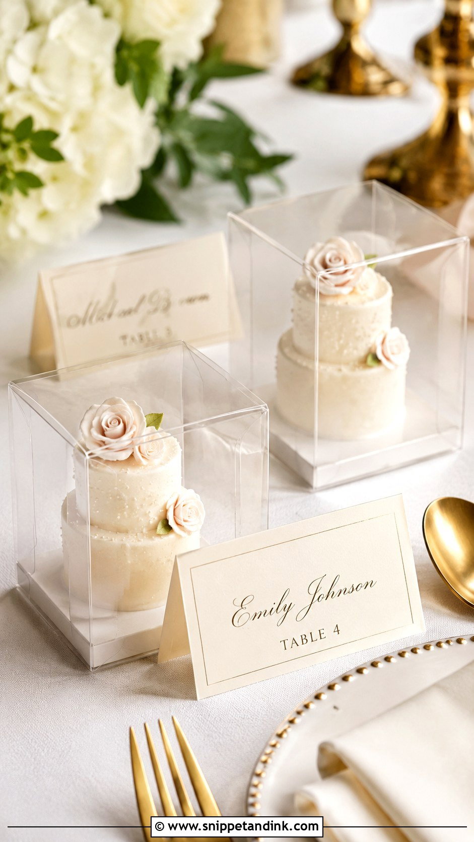 Mini Wedding Cake Favors - Snippet and Ink - 20 Wedding Cake Souvenir Ideas