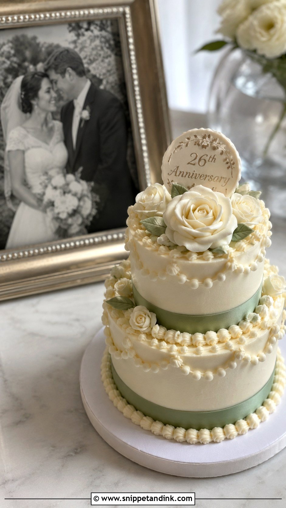 Mini Wedding Cake Recreation - Snippet and Ink - 20 26th Anniversary Cake Ideas