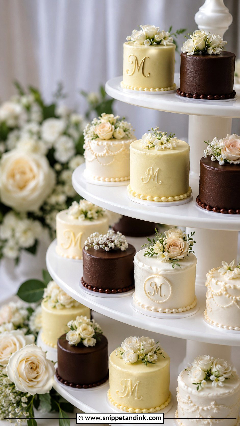 Mini Wedding Cakes - Snippet and Ink - 20 Custom Cake Designs for Wedding