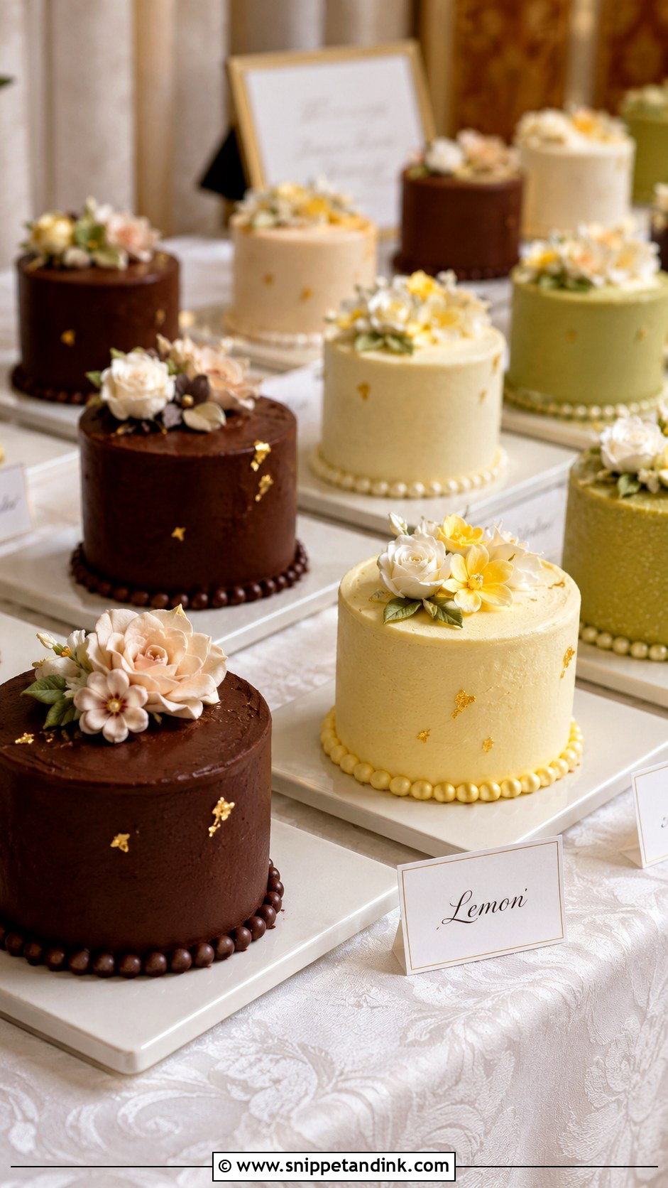 Mini Wedding Cakes - Snippet and Ink - 25 Cake and Cupcakes Ideas for Wedding
