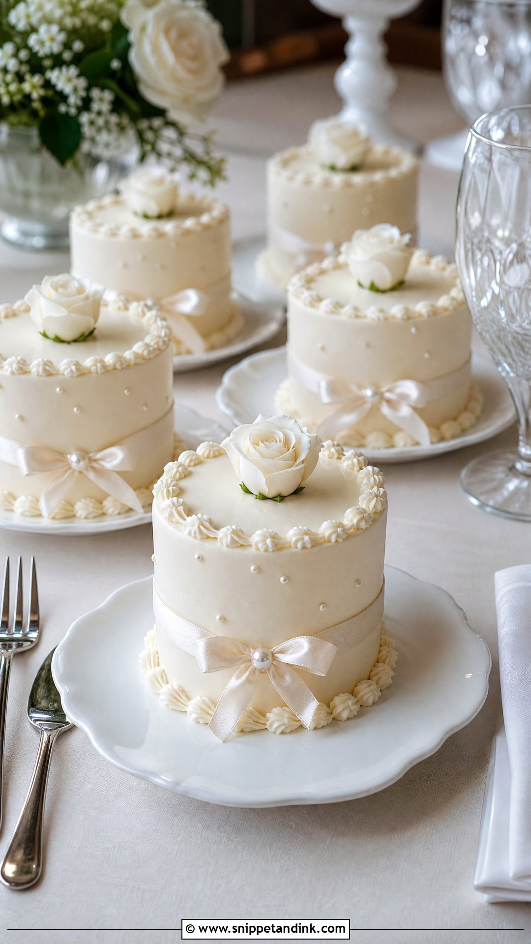 Mini Wedding Cakes - Snippet and Ink - 30 Aesthetic Cake Inspo Ideas for Wedding
