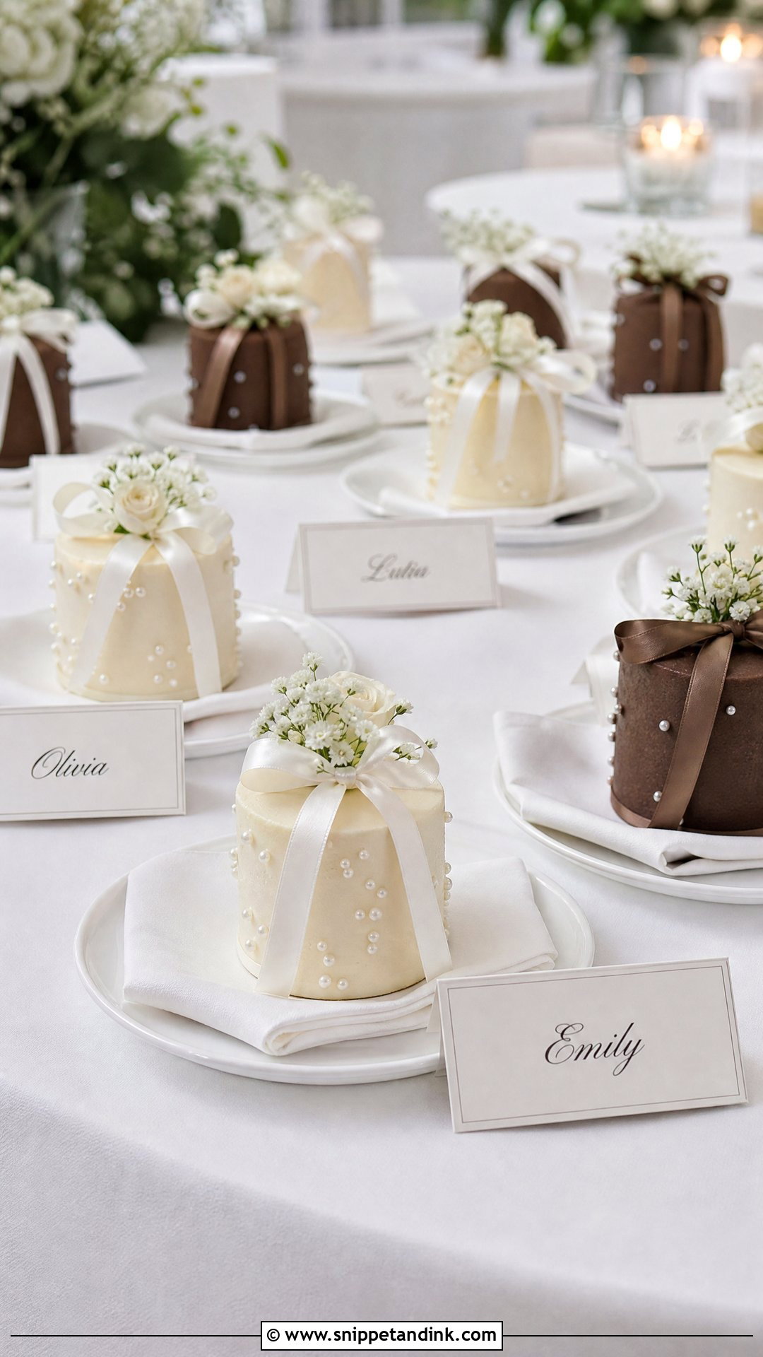 Mini Wedding Cakes - Snippet and Ink - 30 Modern Wedding Cake Ideas