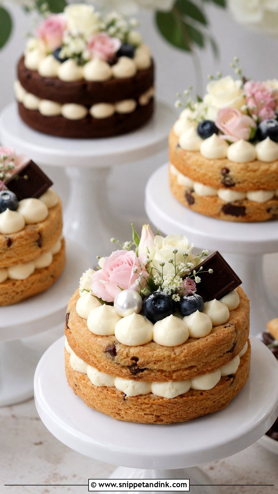 Mini Wedding Layered Cookie Cakes - Snippet and Ink - 30 Wedding Layered Cookie Cake Ideas