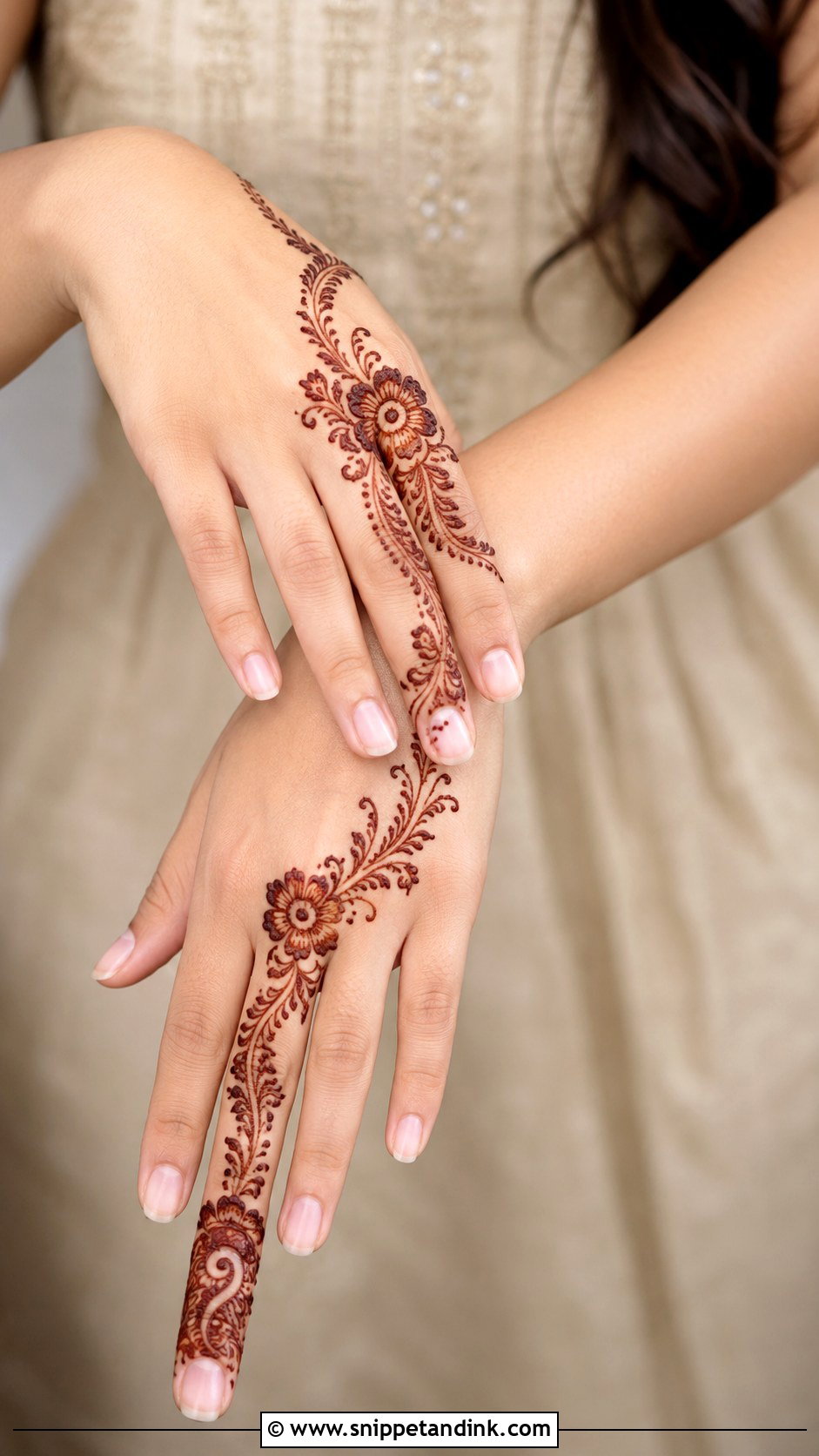Minimal Arabic Mehndi Design - Snippet and Ink - 30 Minimalistic Mehndi Designs
