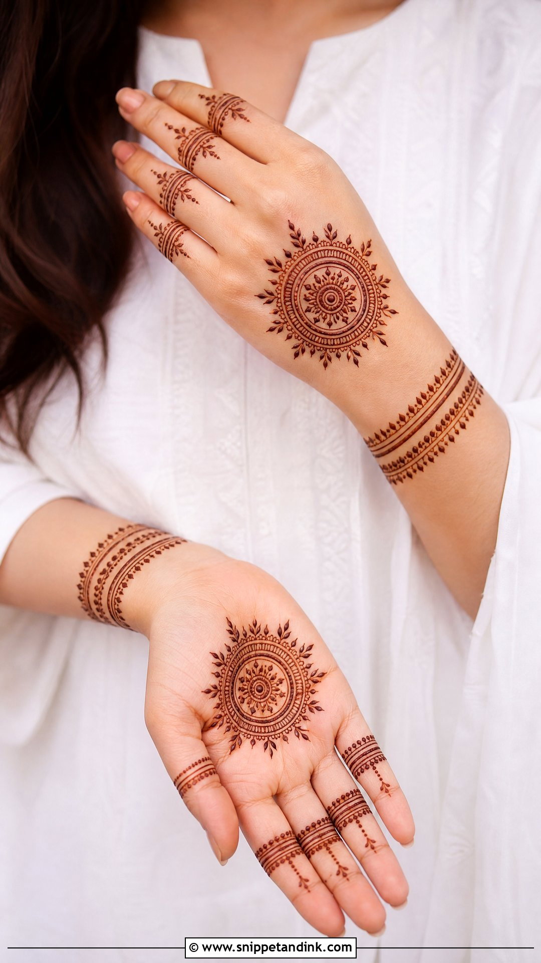 Minimal Barat Mehndi Design - Snippet and Ink - 20 Barat Mehndi Design Ideas