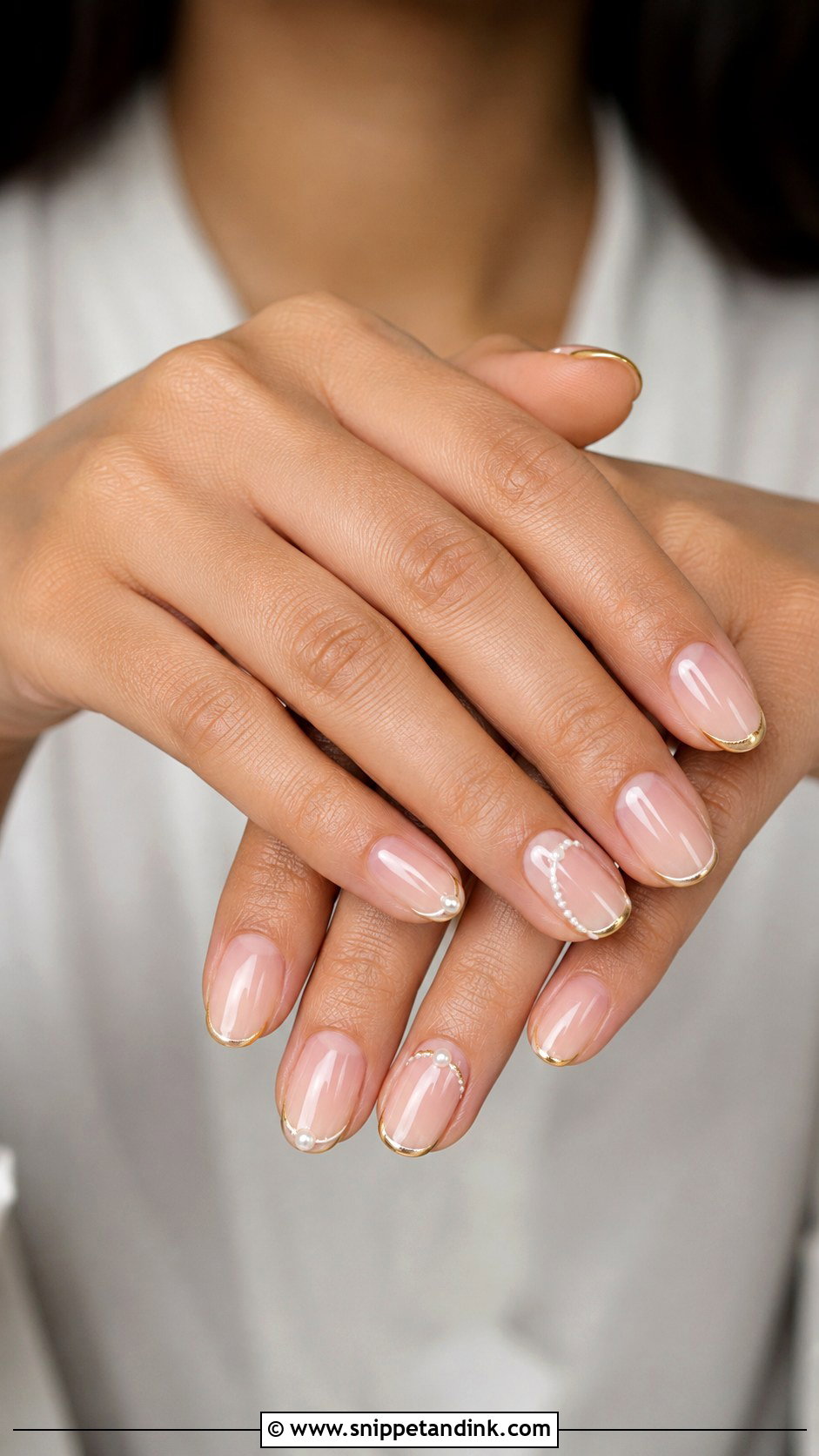 Minimal Bridal Engagement Nails - Snippet and Ink - 20 Indian Nail Art for Engagement Brides Ideas