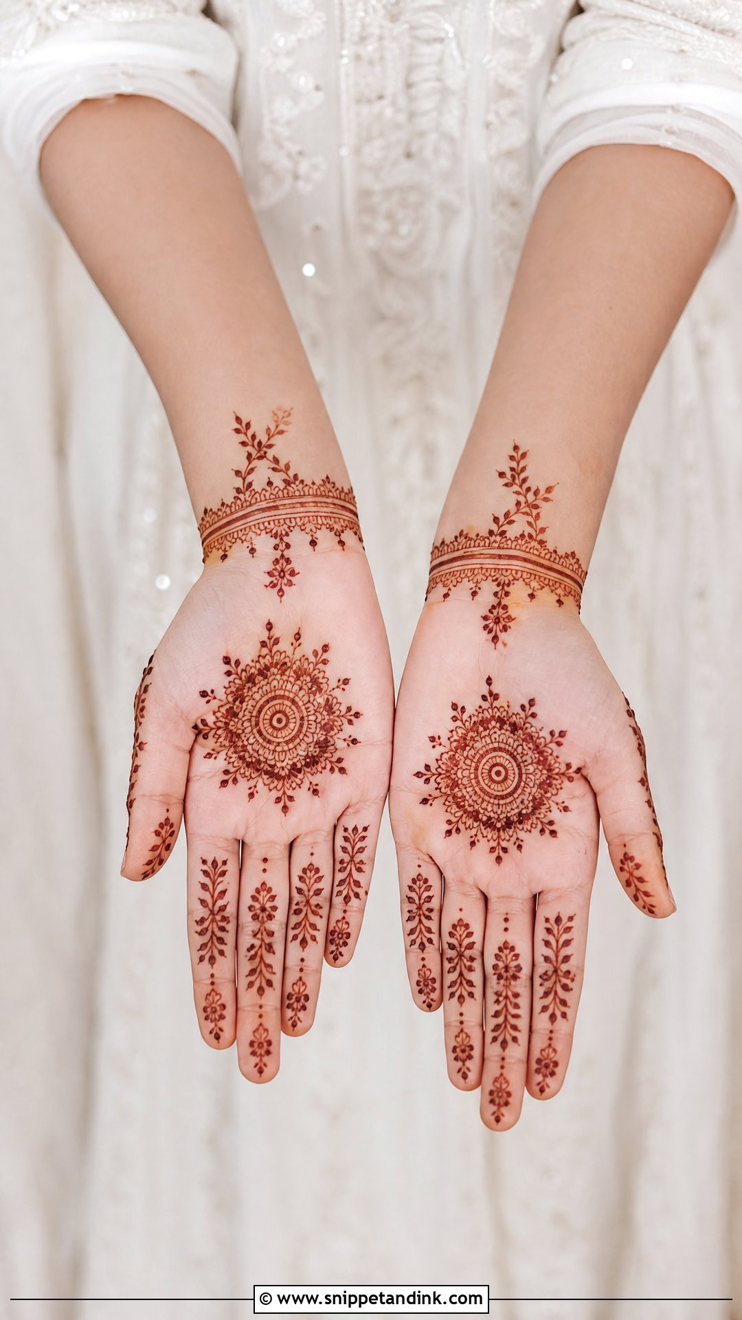 Minimal Bridal Front Hand Mehndi Design - Snippet and Ink - 25 Bridal Front Hand Mehndi Design 2025 Ideas