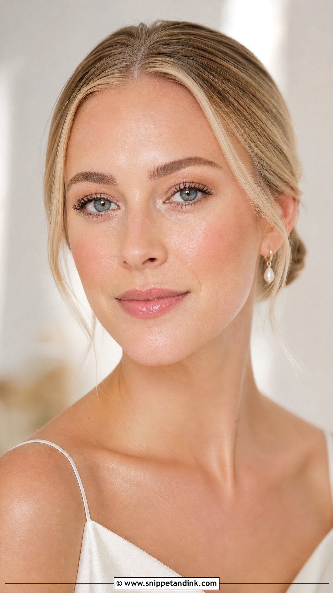 Minimal Bridal Makeup For Blue Eyes - Snippet and Ink - 30 Soft Glam Bridal Makeup for Blue Eyes