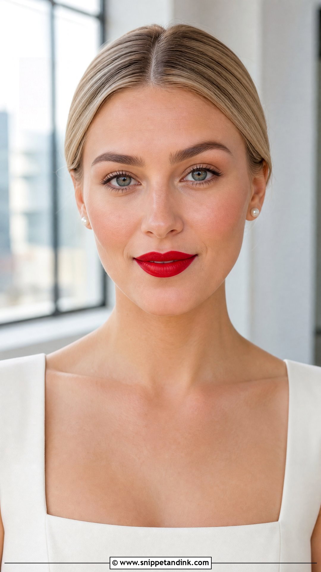 Minimal Bridal Makeup Red Lips - Snippet and Ink - 30 Bridal Makeup Red Lips