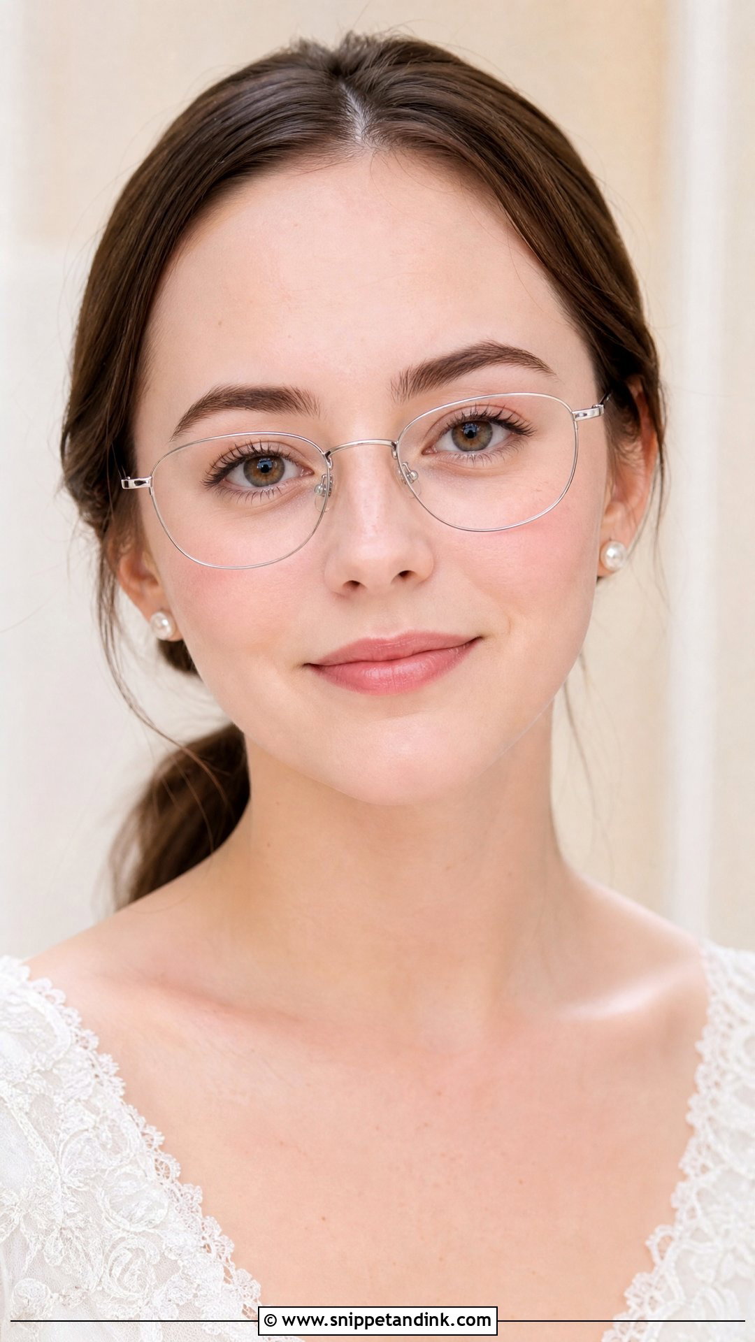 Minimal Bridal Makeup With Glasses - Snippet and Ink - 20 Bridal Makeup with Glasses