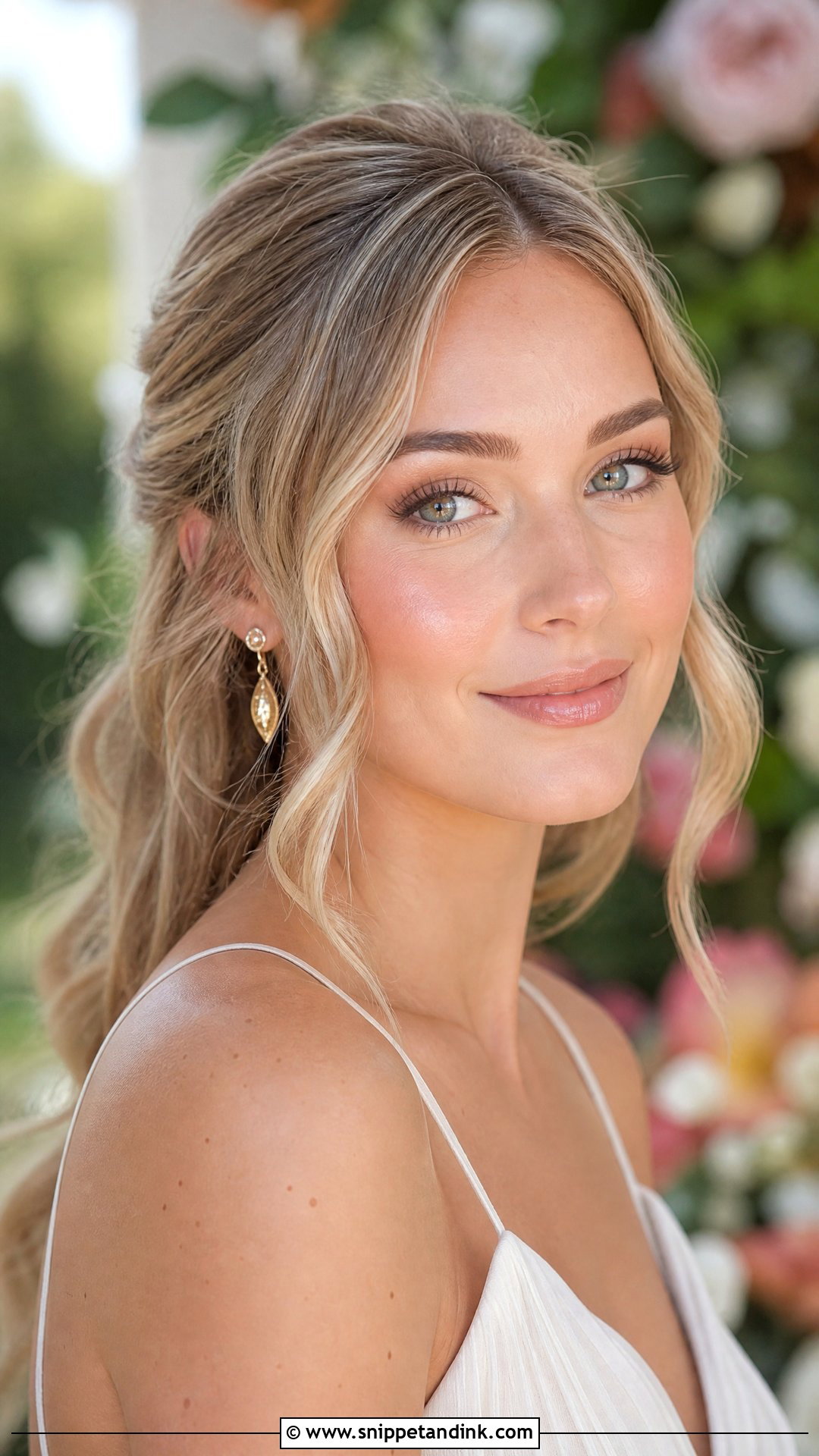 Minimal Bridal Makeup With Peach Blush - Snippet and Ink - 25 Minimal Bridal Makeup Ideas