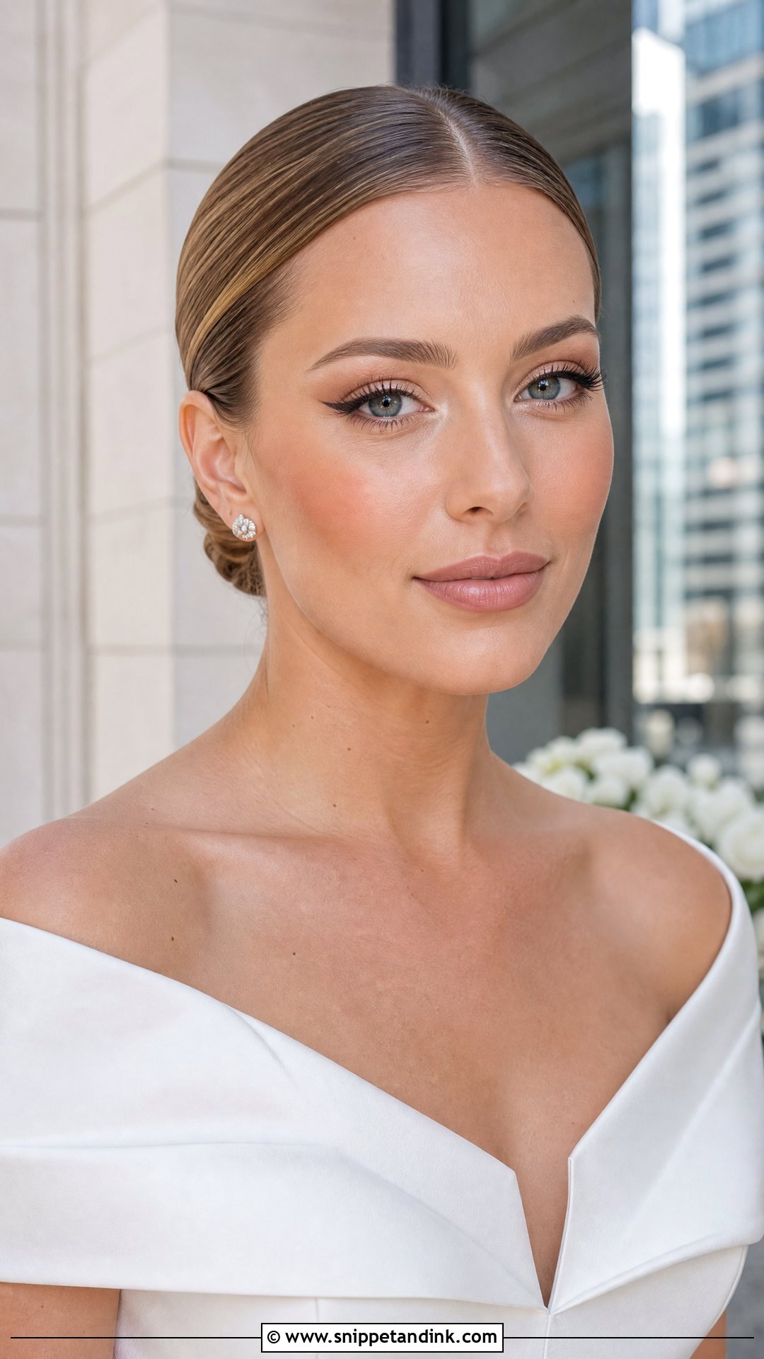 Minimal Bridal Makeup With Winged Liner - Snippet and Ink - 25 Minimal Wedding Makeup Ideas