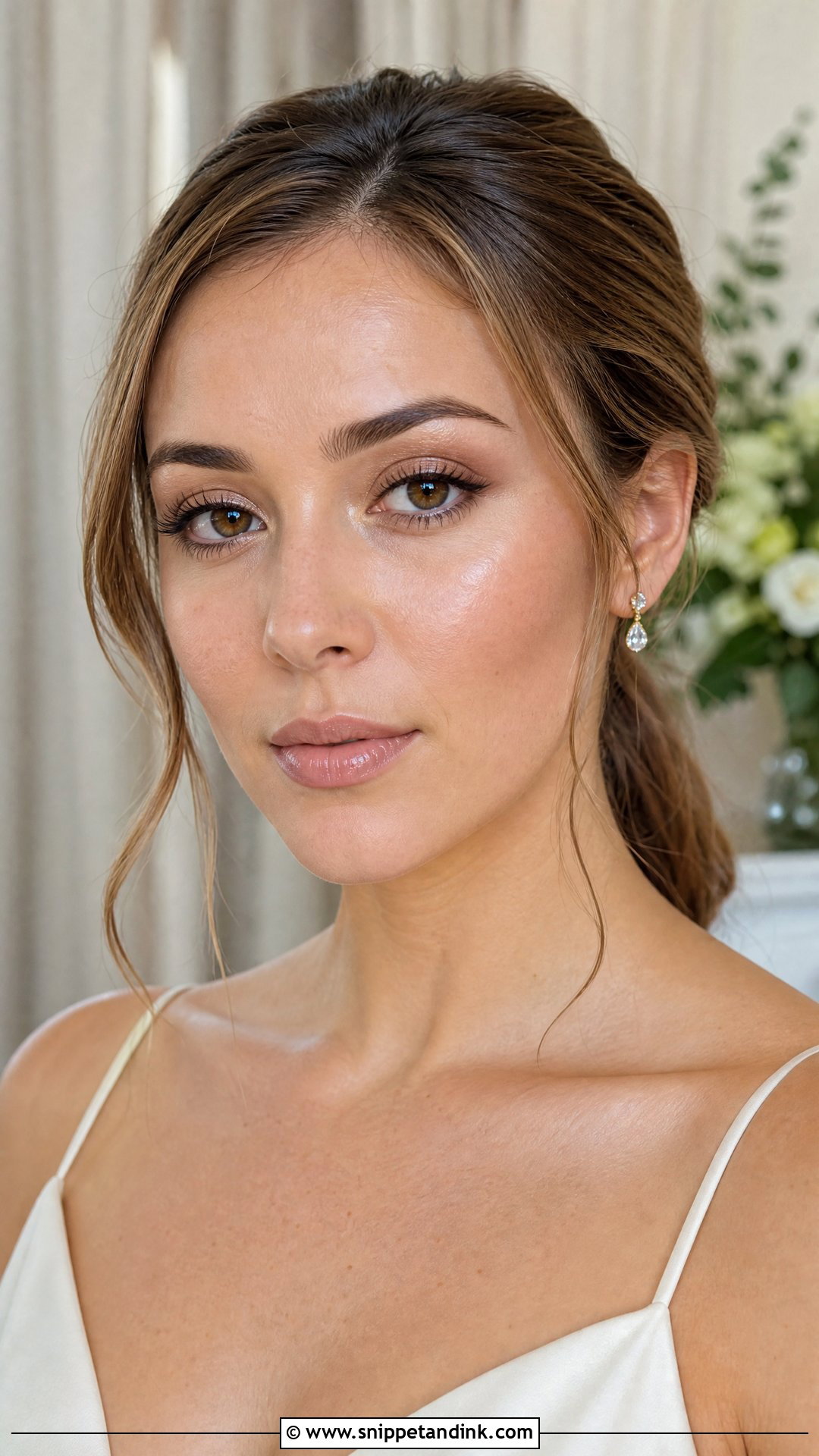 Minimal Bridal Makeup for Brown Eyes - Snippet and Ink - 20 Wedding Bride Makeup for Brown Eyes