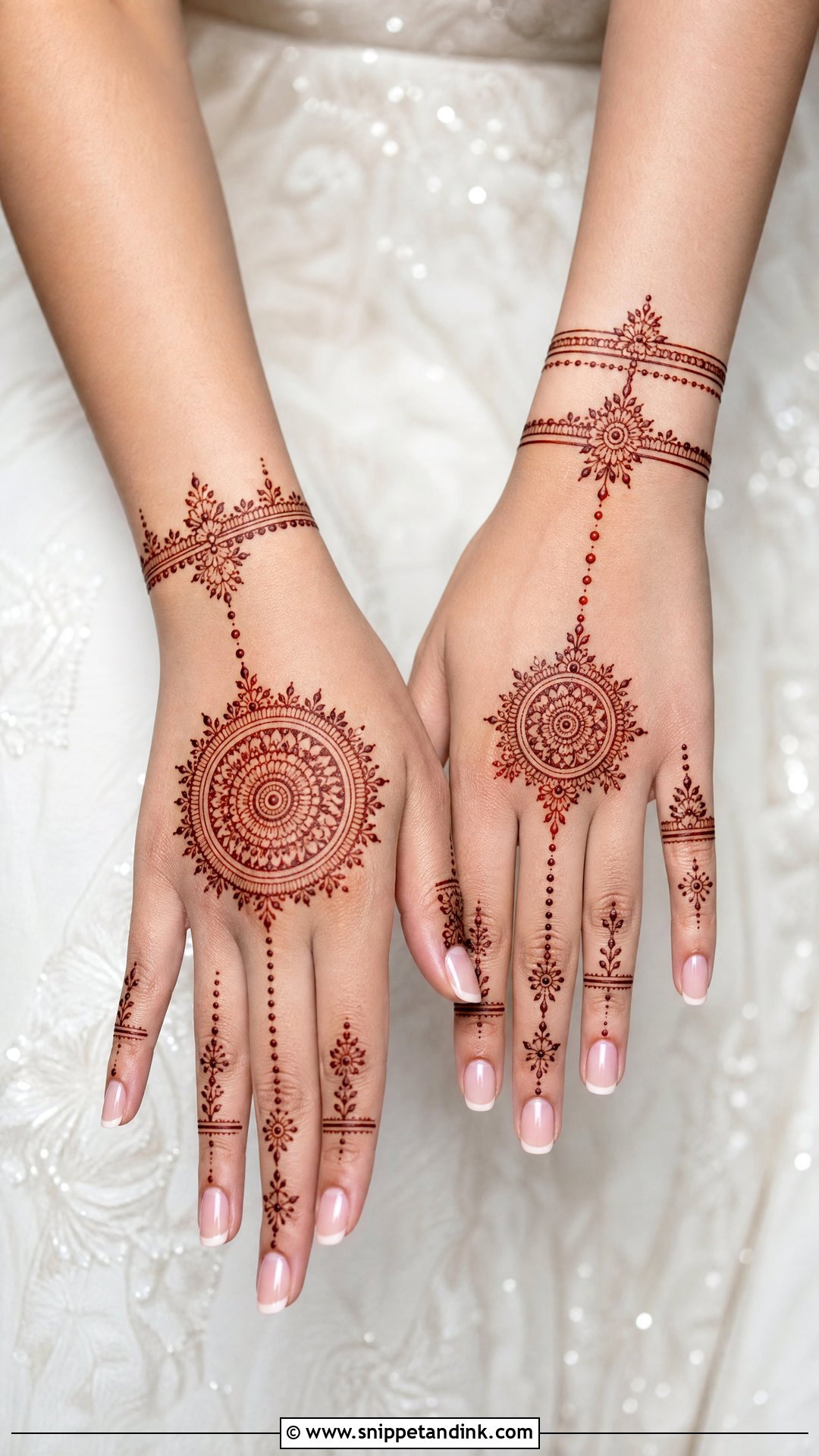 Minimal Bridal Mehandi Design - Snippet and Ink - 30 Latest Bridal Mehandi Designs