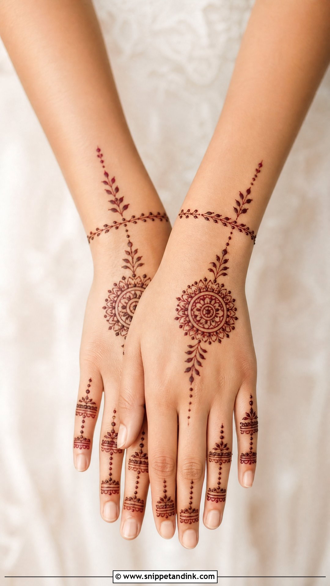 Minimal Bridal Mehndi Back Hand - Snippet and Ink - 25 Bridal Mehndi Designs Back Side