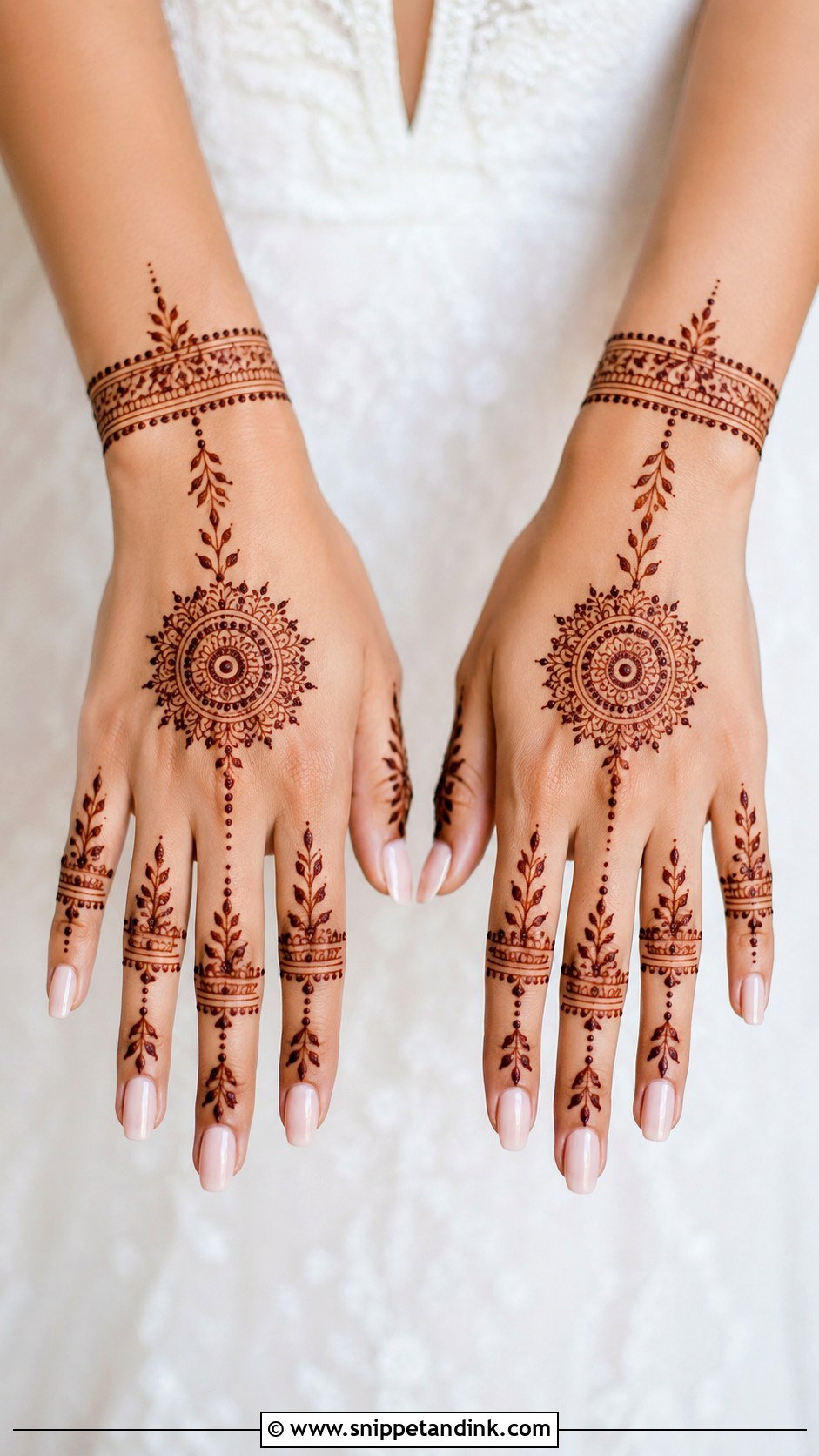 Minimal Bridal Mehndi Back Hand - Snippet and Ink - 30 Bridal Mehndi Designs Back Hands Brides