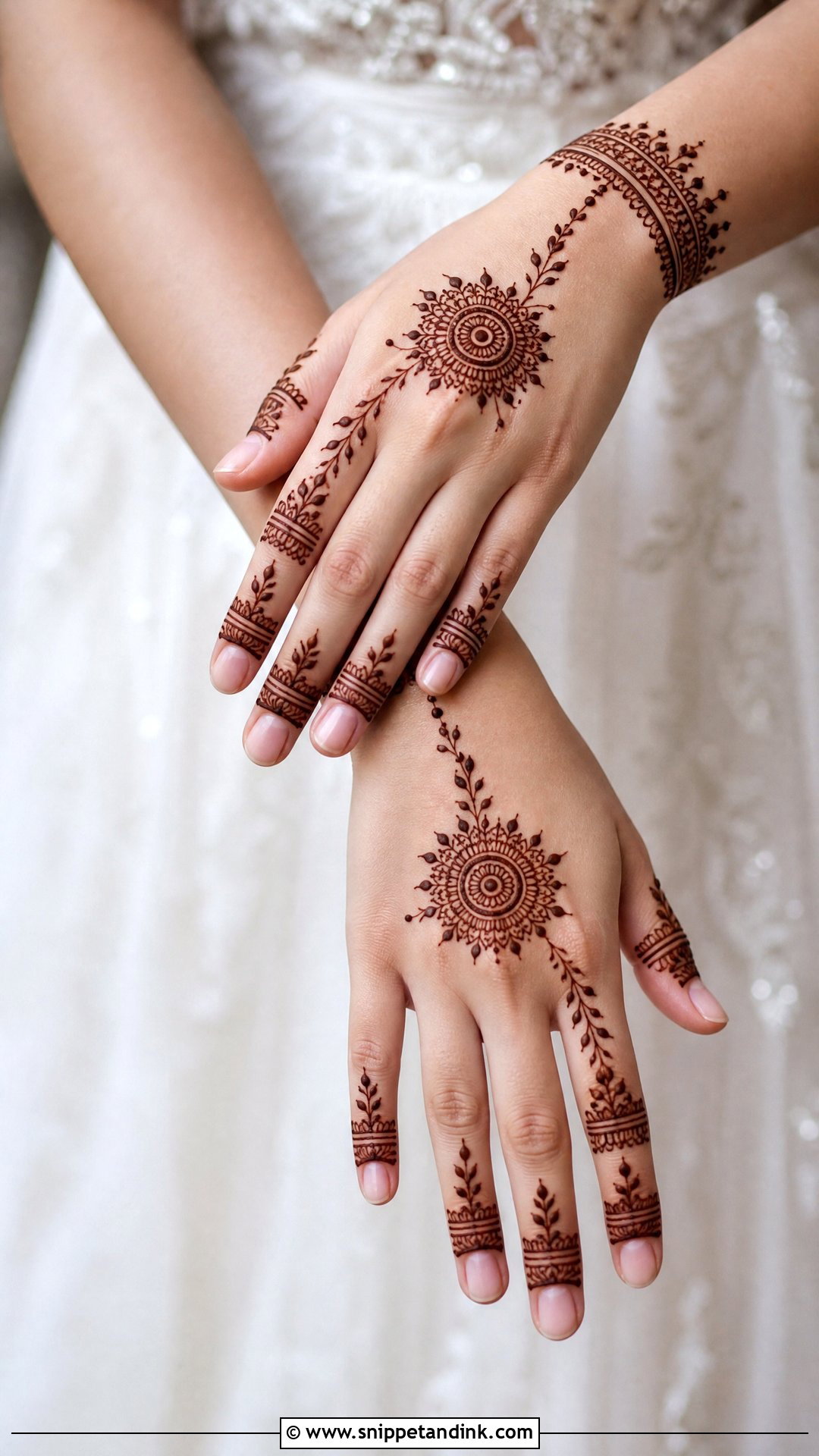Minimal Bridal Mehndi Back Hand - Snippet and Ink - 25 Bridal Mehndi Designs Back Hands