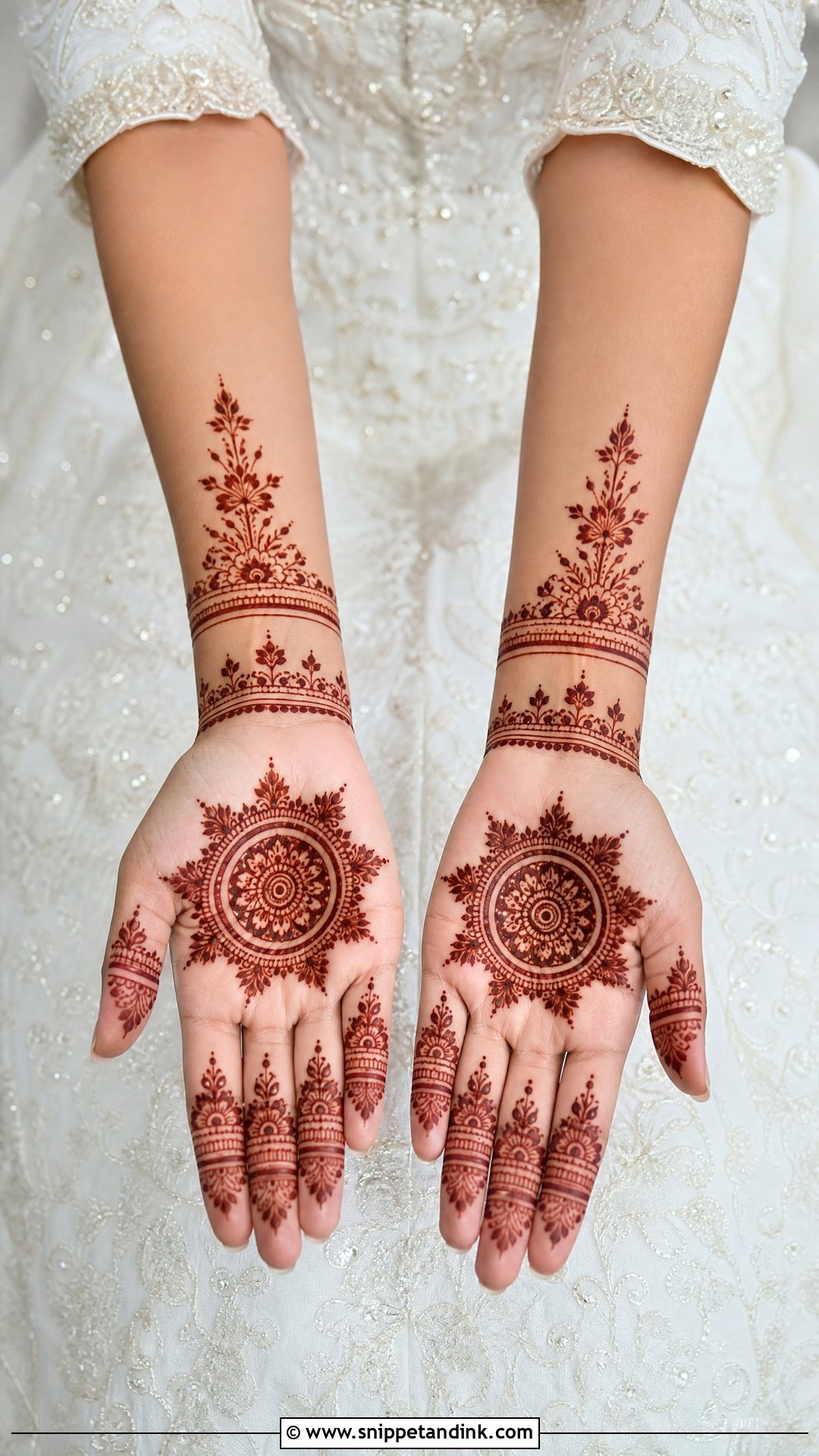 Minimal Bridal Mehndi Design - Snippet and Ink - 20 Beautiful Bridal Mehndi Designs