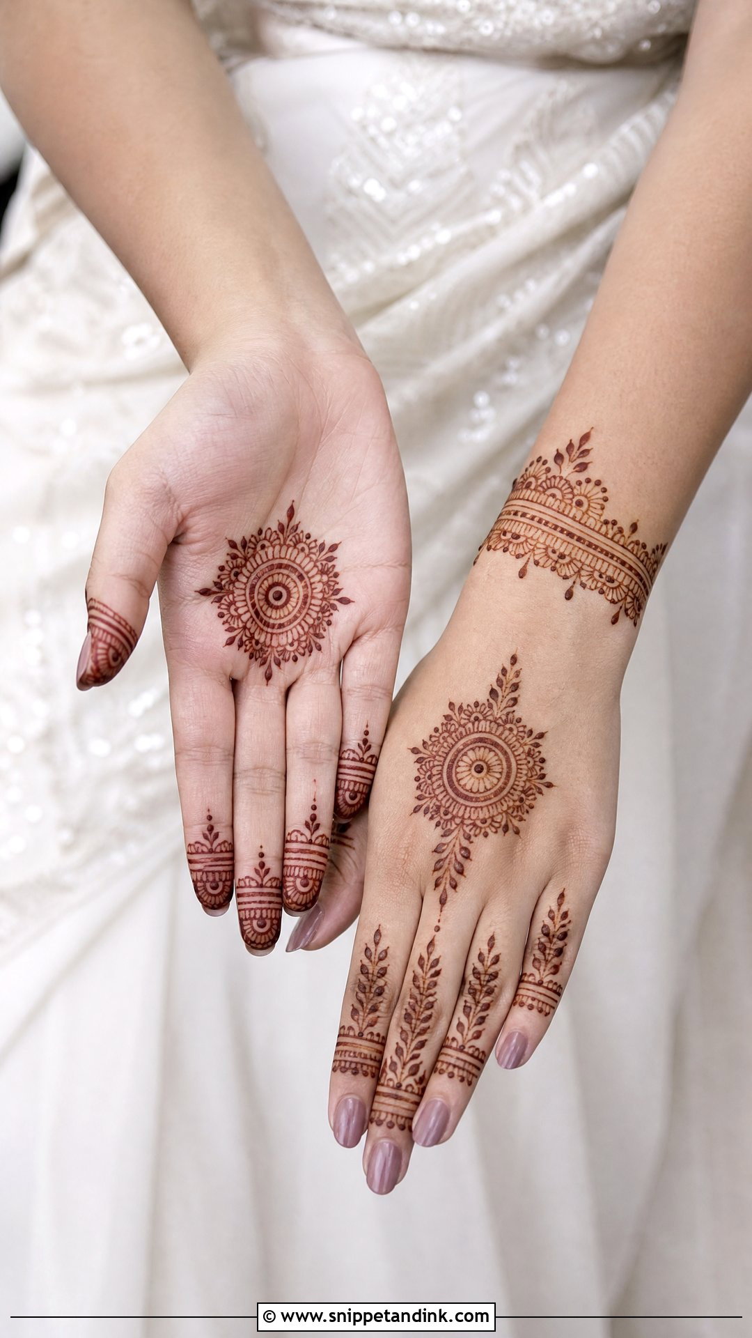 Minimal Bridal Mehndi Design - Snippet and Ink - 20 Bridal Mehndi Startup Design Ideas