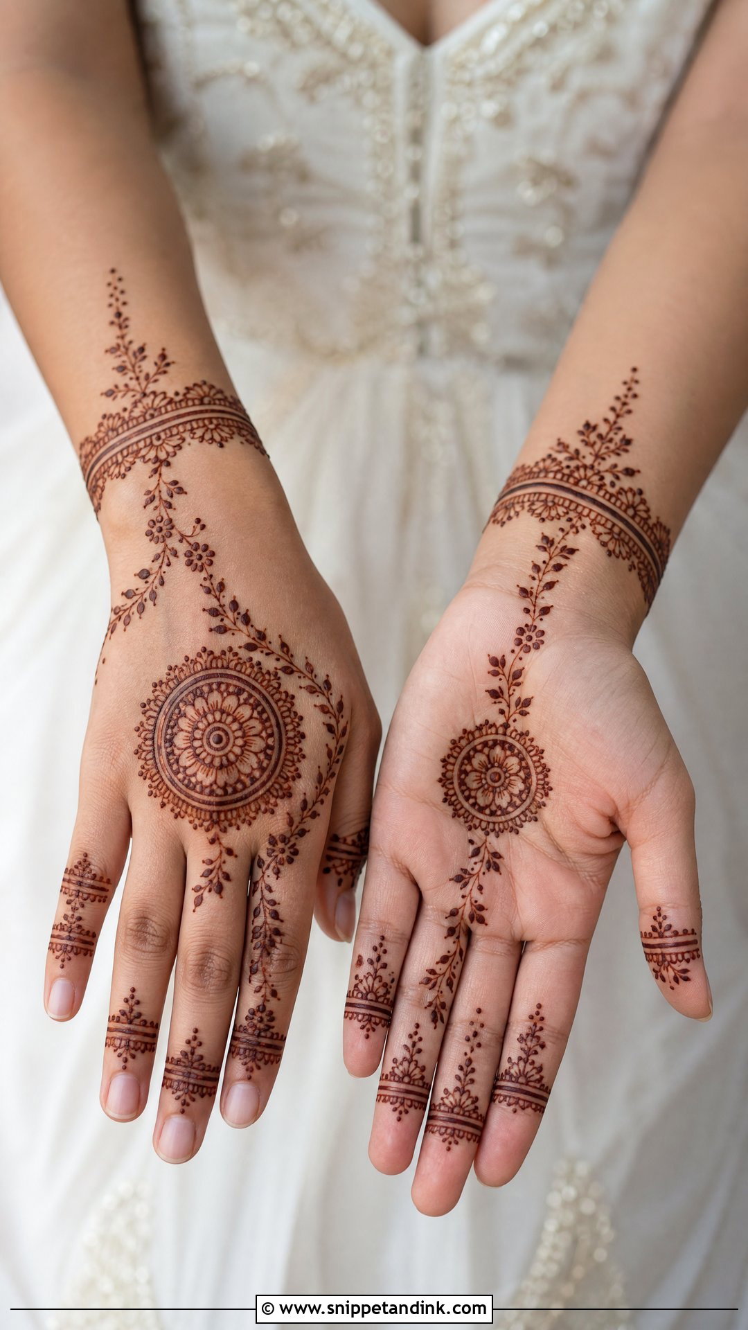 Minimal Bridal Mehndi Design - Snippet and Ink - 20 Bridal Unique Mehndi Design Ideas