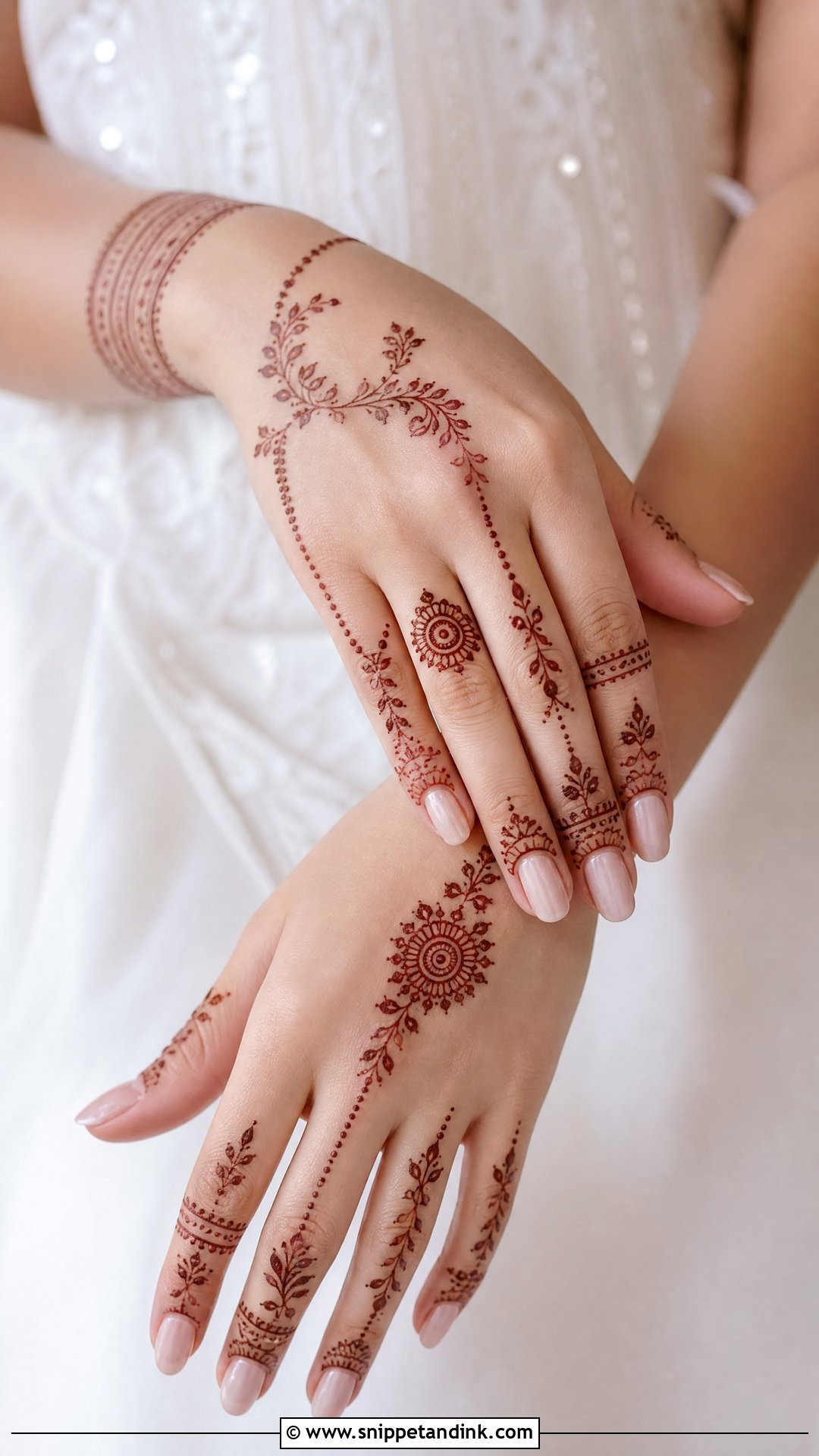 Minimal Bridal Mehndi Design - Snippet and Ink - 20 Mehndi Design for Wedding Ideas