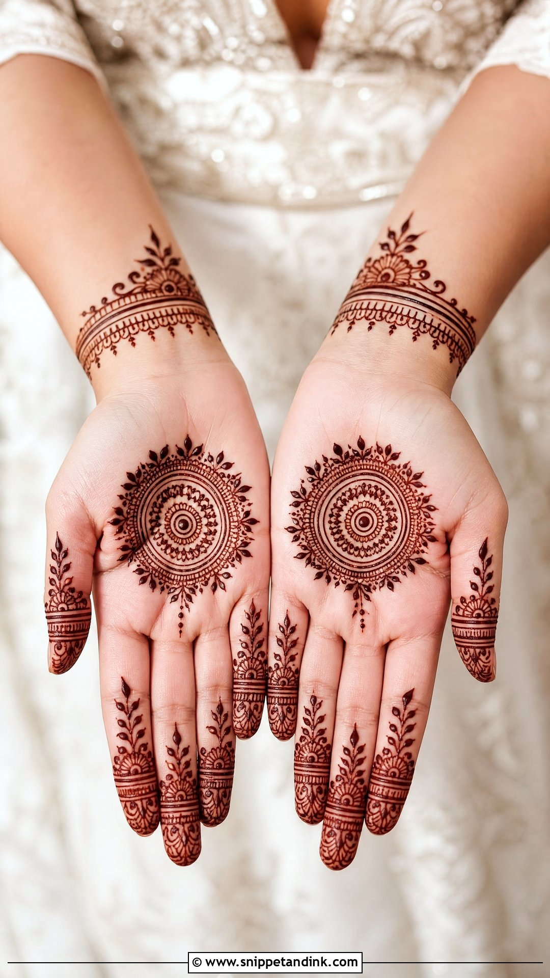 Minimal Bridal Mehndi Design - Snippet and Ink - 20 Bridal Dulhan Mehndi Designs