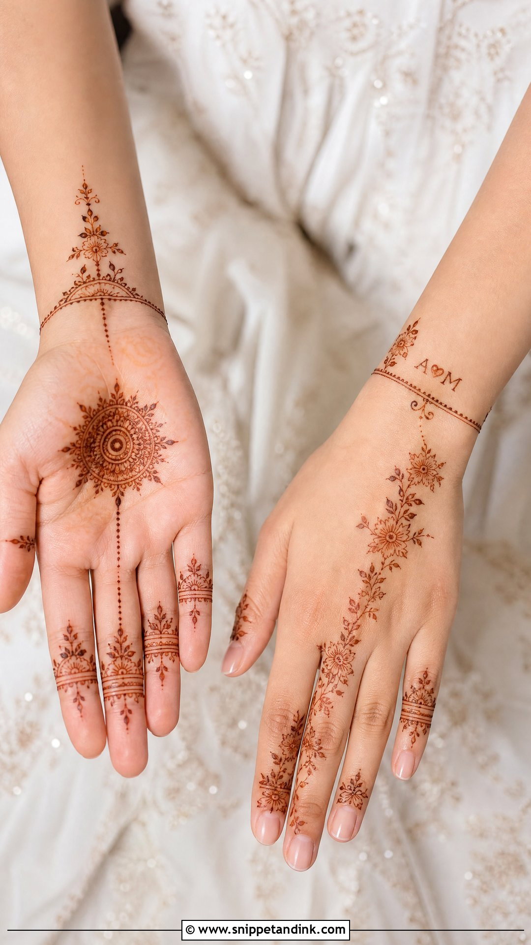 Minimal Bridal Mehndi Design - Snippet and Ink - 20 New Unique Bridal Mehndi Designs