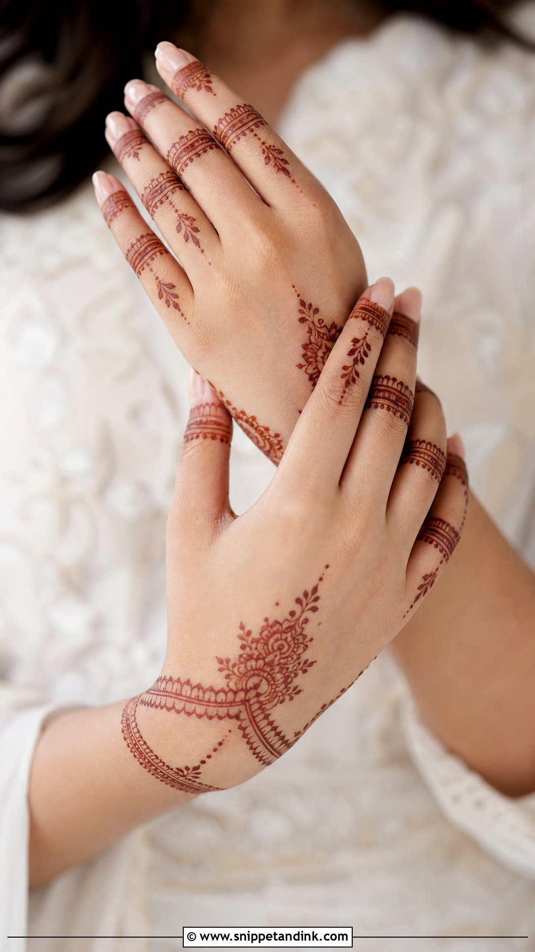 Minimal Bridal Mehndi Design - Snippet and Ink - 25 Bridal Hand Mandhi Mehndi Design Ideas