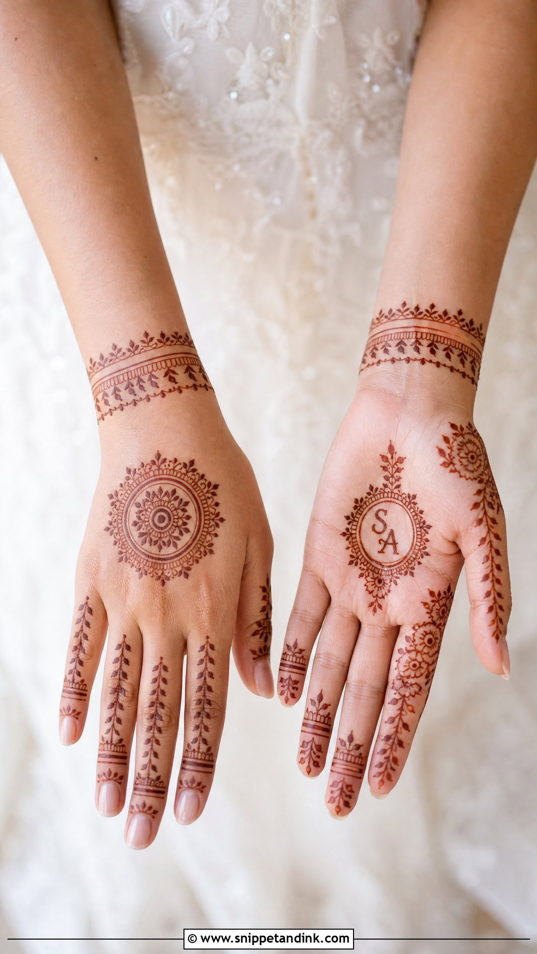 Minimal Bridal Mehndi Design - Snippet and Ink - 25 Dulhan Bridal Henna Mehndi Designs