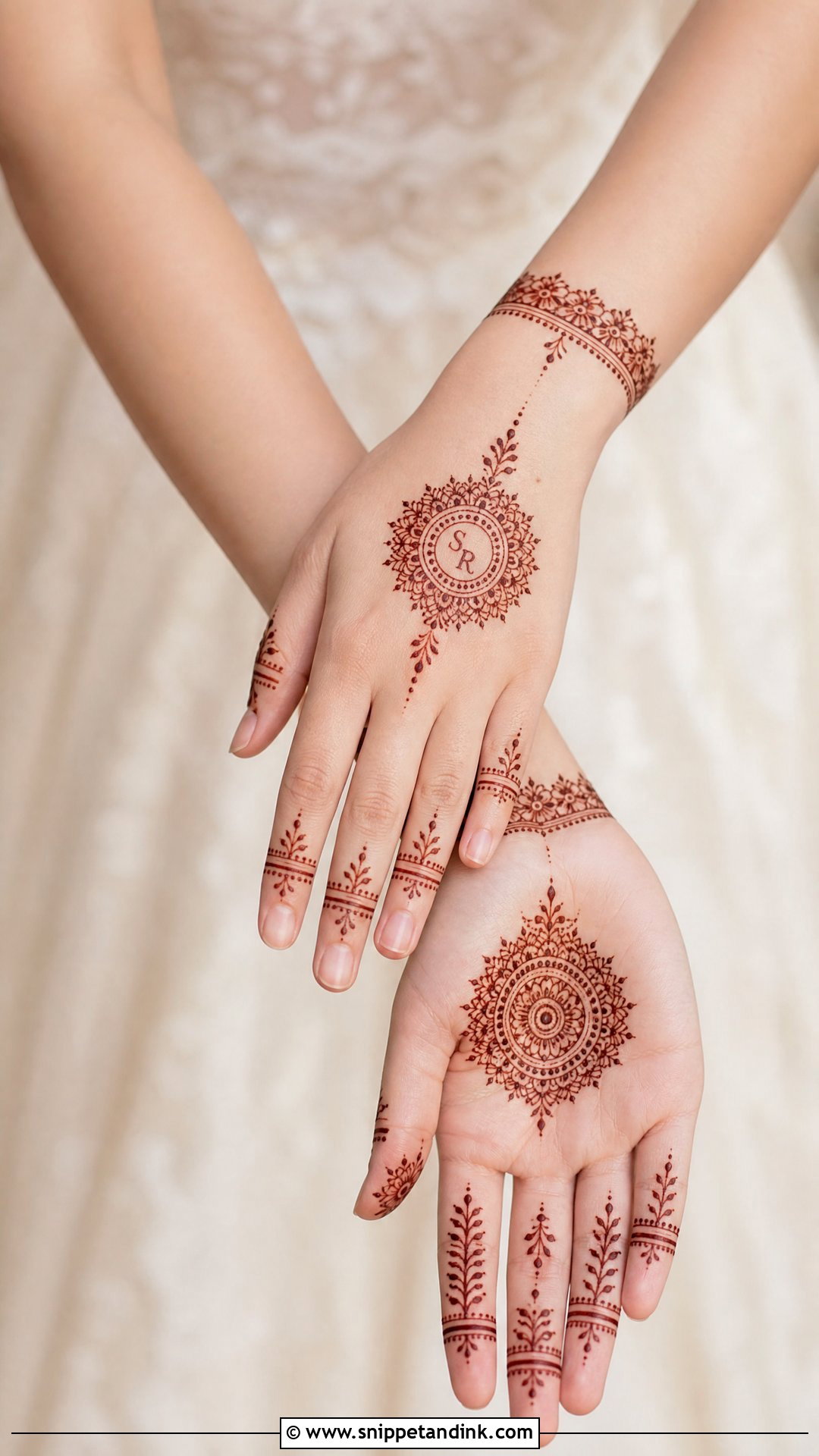 Minimal Bridal Mehndi Design - Snippet and Ink - 25 Wedding Mehndi Mehandi Design for Bride Ideas
