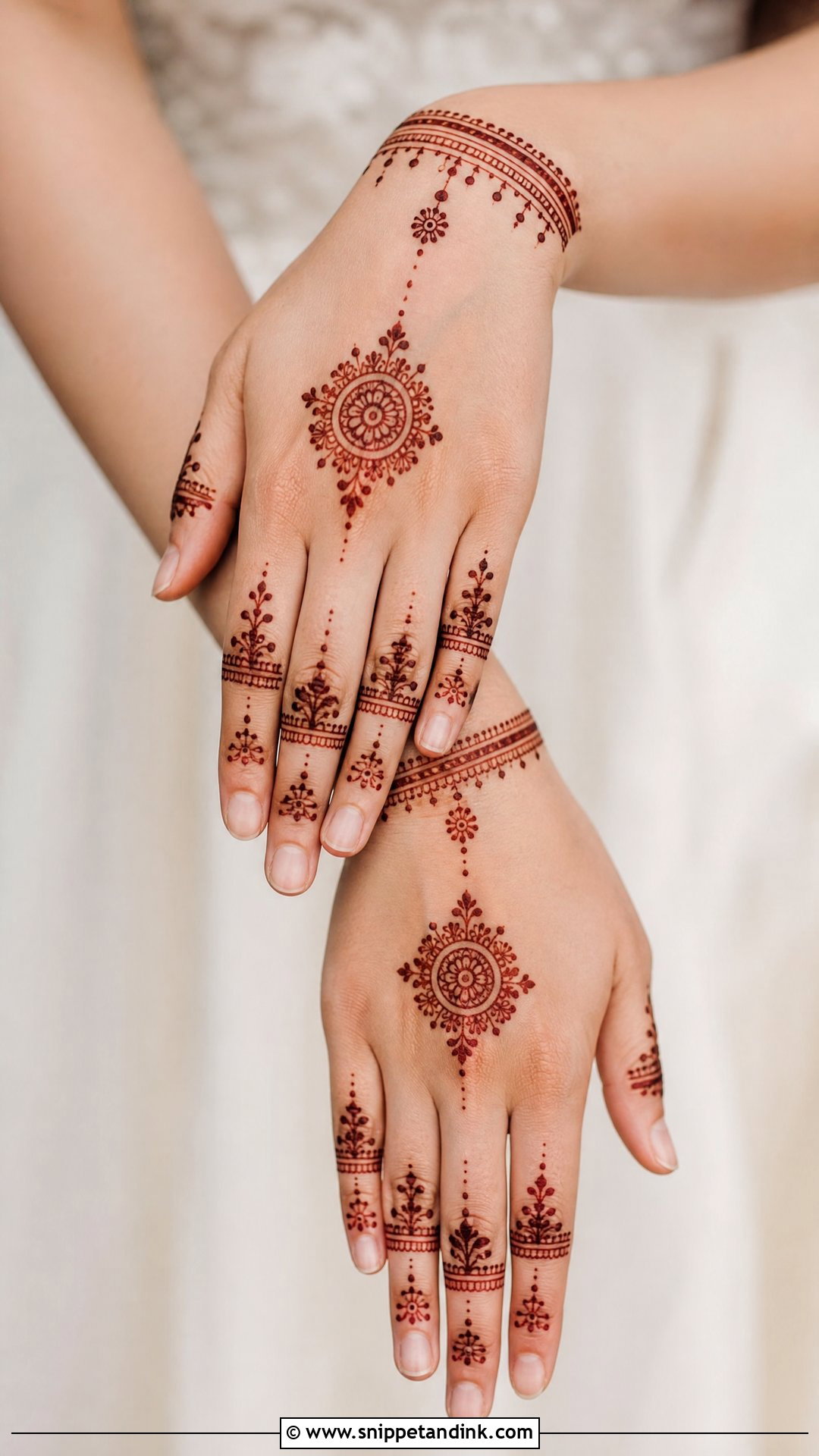 Minimal Bridal Mehndi Design - Snippet and Ink - 30 Bridal Wedding Mehndi Designs