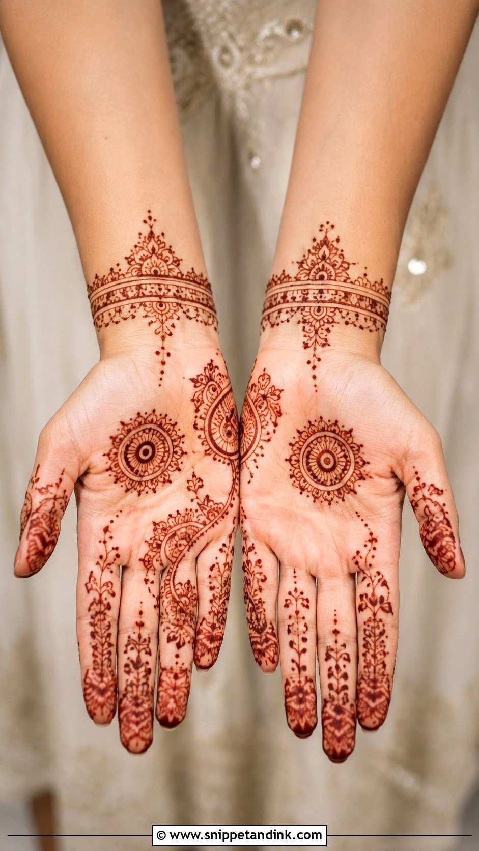 Minimal Bridal Mehndi Design - Snippet and Ink - 30 Latest Unique Bridal Mehndi Designs