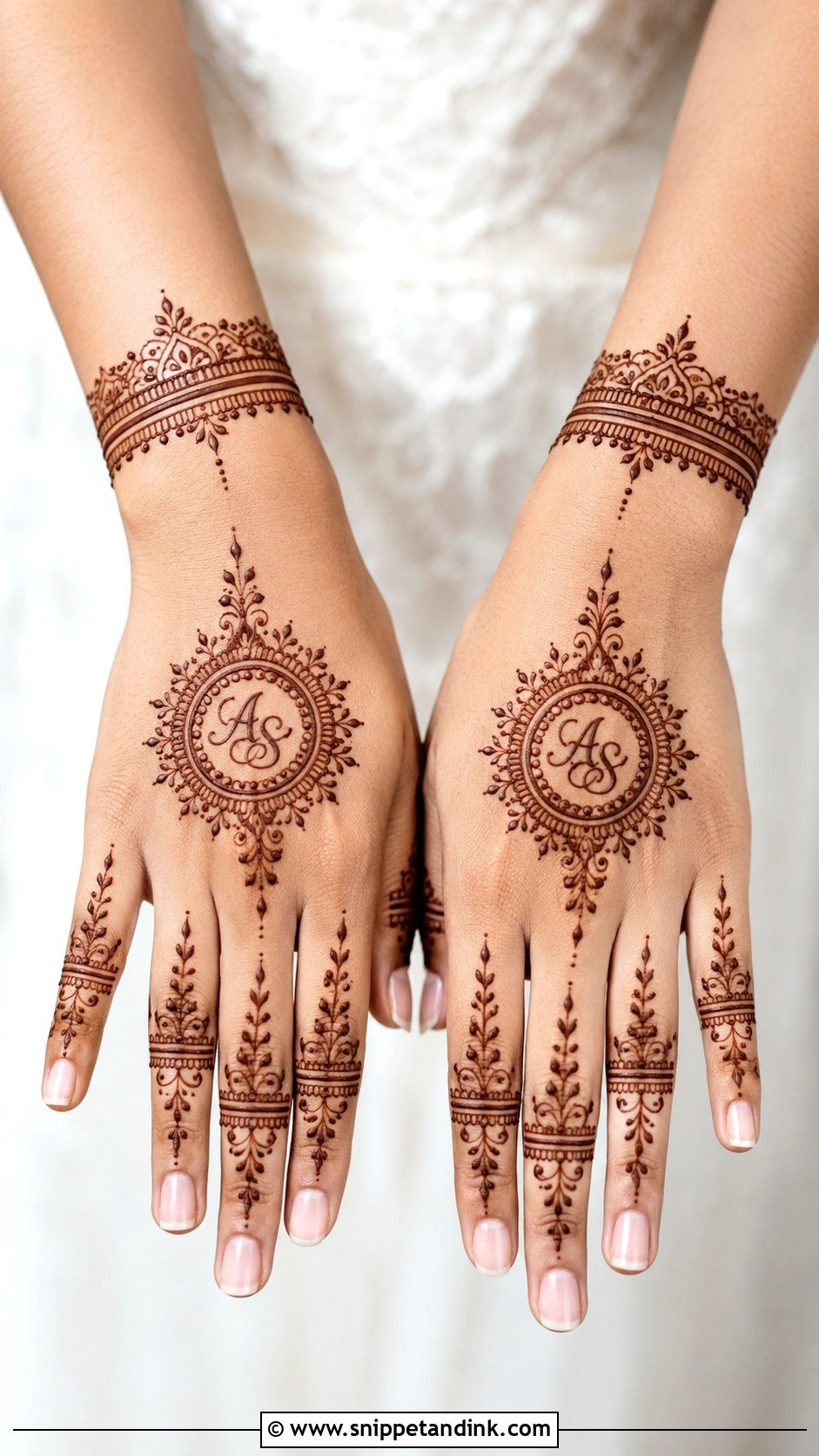 Minimal Bridal Mehndi Design - Snippet and Ink - 30 Minimalistic Mehndi Designs
