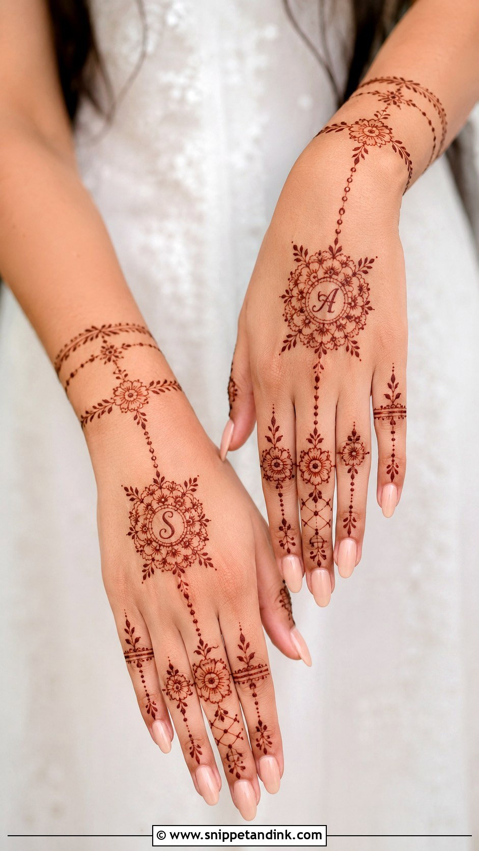 Minimal Bridal Mehndi Design - Snippet and Ink - 30 New Trending Mehndi Designs